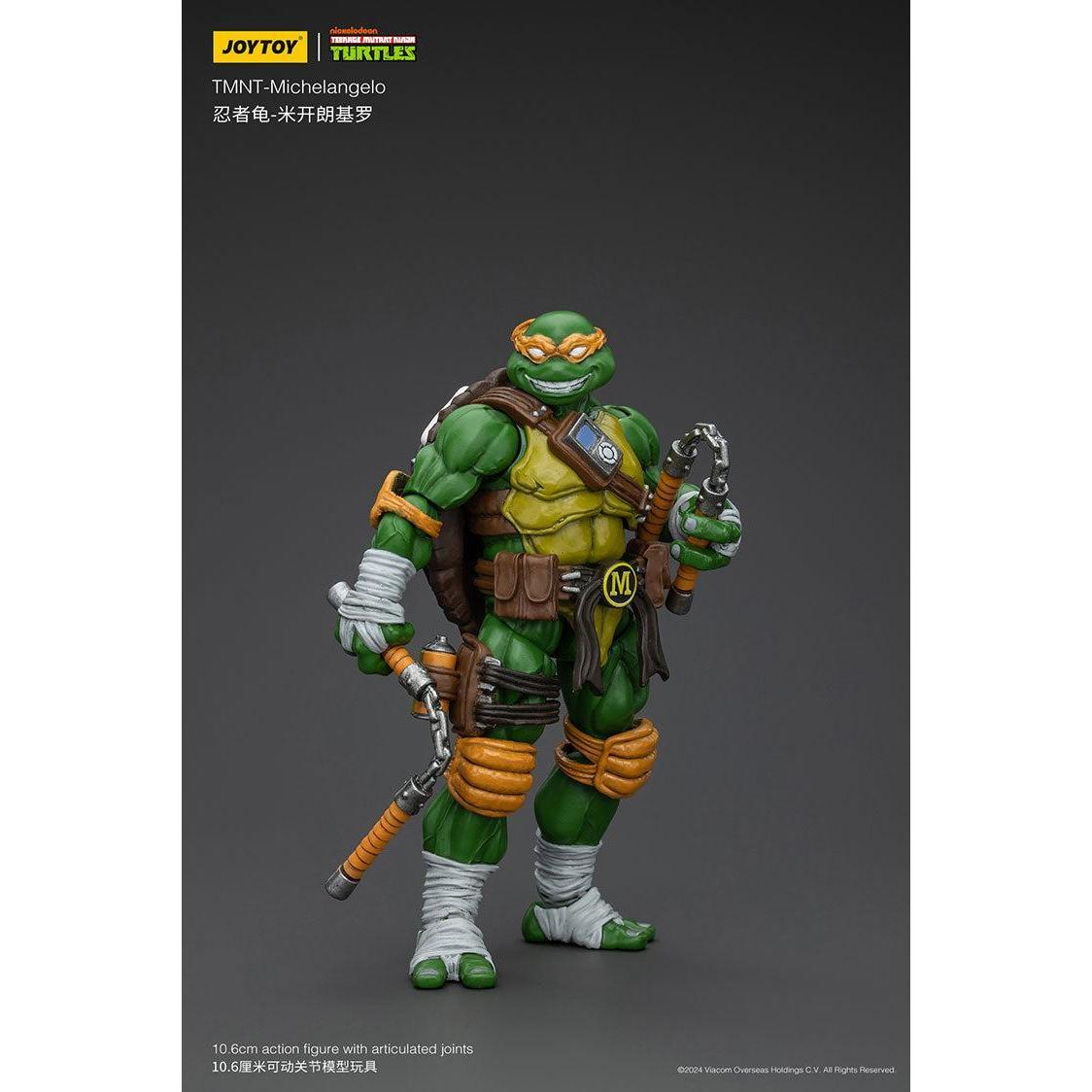 TMNT: Leonardo, Michelangelo, Donatello, Raphael - 4er Bundle - 1/18-Actionfiguren-JoyToy-Mighty Underground