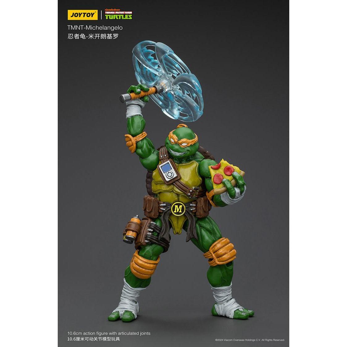 TMNT: Leonardo, Michelangelo, Donatello, Raphael - 4er Bundle - 1/18-Actionfiguren-JoyToy-Mighty Underground