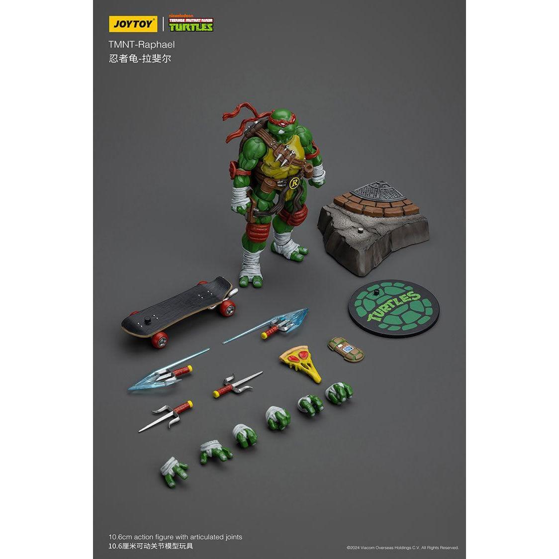 TMNT: Leonardo, Michelangelo, Donatello, Raphael - 4er Bundle - 1/18-Actionfiguren-JoyToy-Mighty Underground