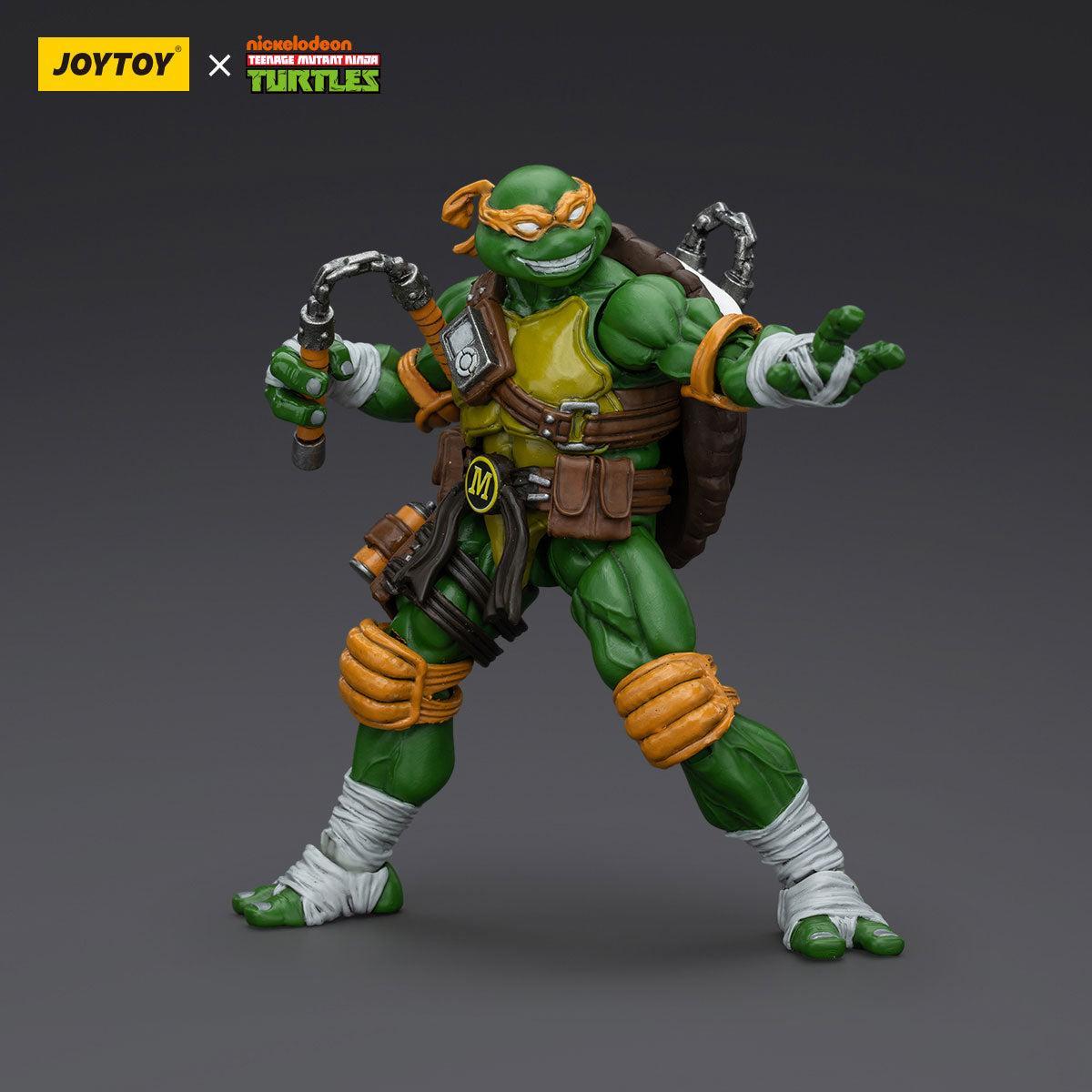 TMNT: Leonardo, Michelangelo, Donatello, Raphael - 4er Bundle - 1/18-Actionfiguren-JoyToy-Mighty Underground