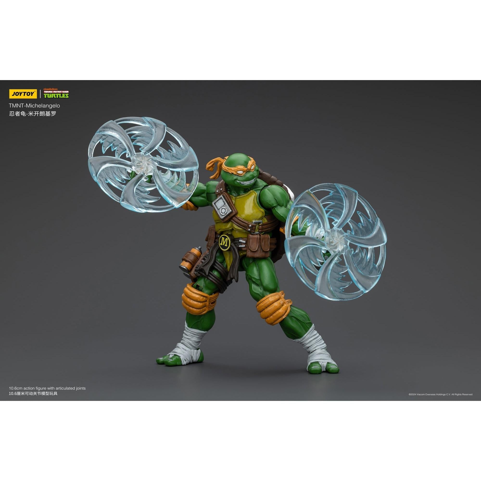 TMNT: Leonardo, Michelangelo, Donatello, Raphael - 4er Bundle - 1/18-Actionfiguren-JoyToy-Mighty Underground
