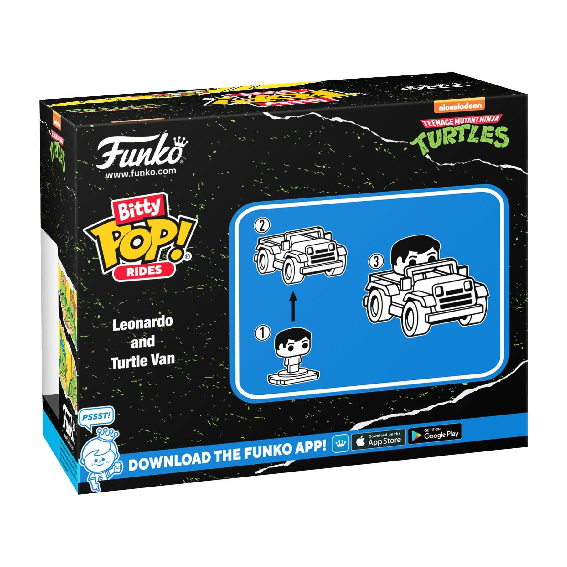 TMNT: Leonardo with Turtle Van - Bitty POP! Rides-POP! + Funkos-Funko-Mighty Underground