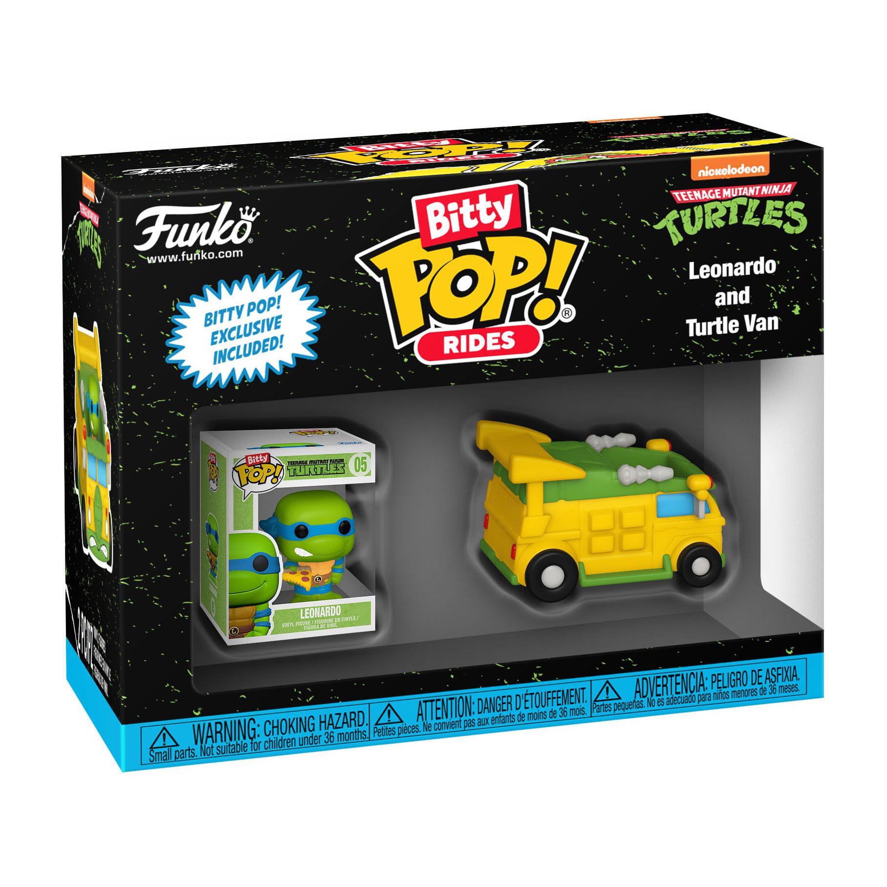 TMNT: Leonardo with Turtle Van - Bitty POP! Rides-POP! + Funkos-Funko-Mighty Underground
