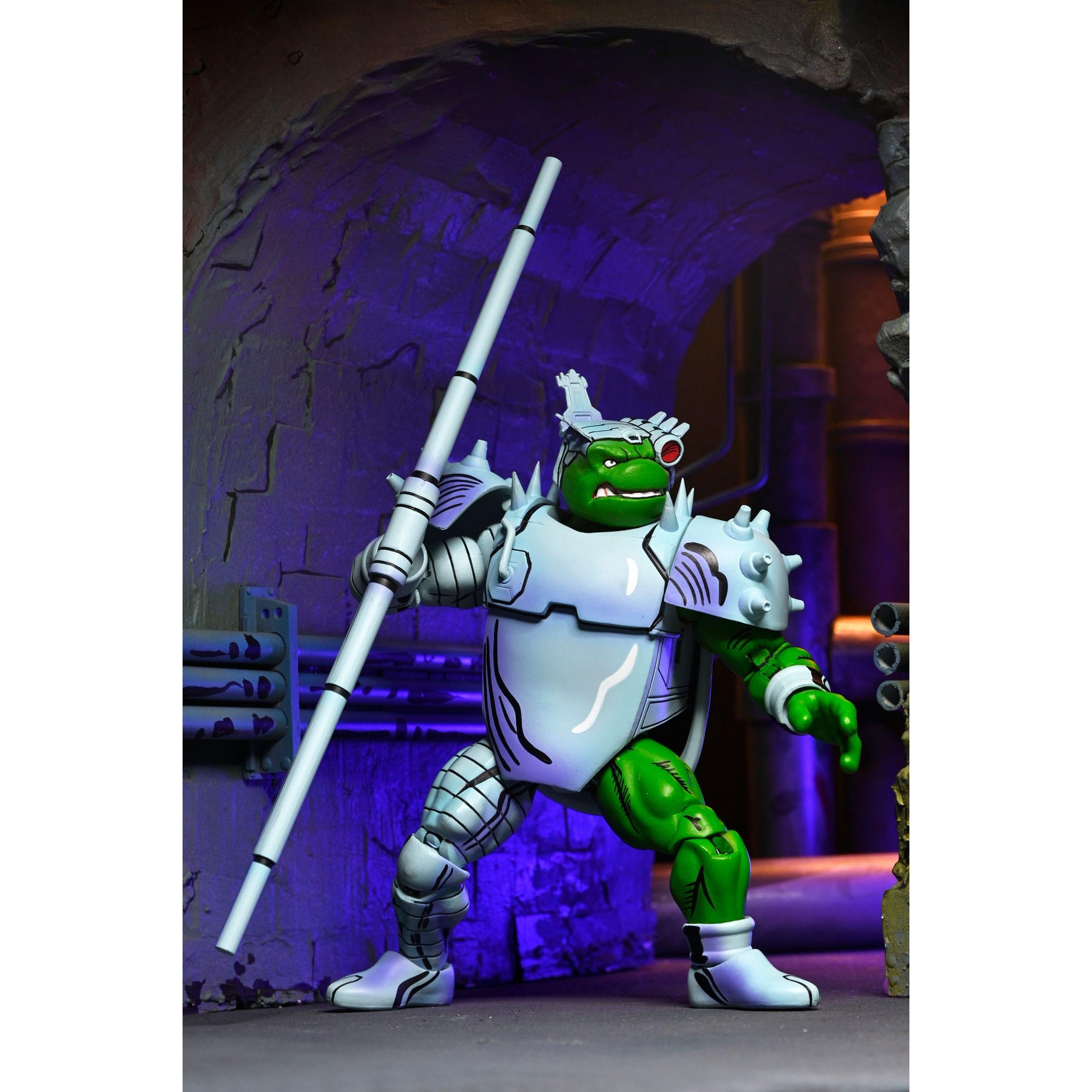 TMNT (Mirage): Cyborg Donatello-Actionfiguren-NECA-Mighty Underground