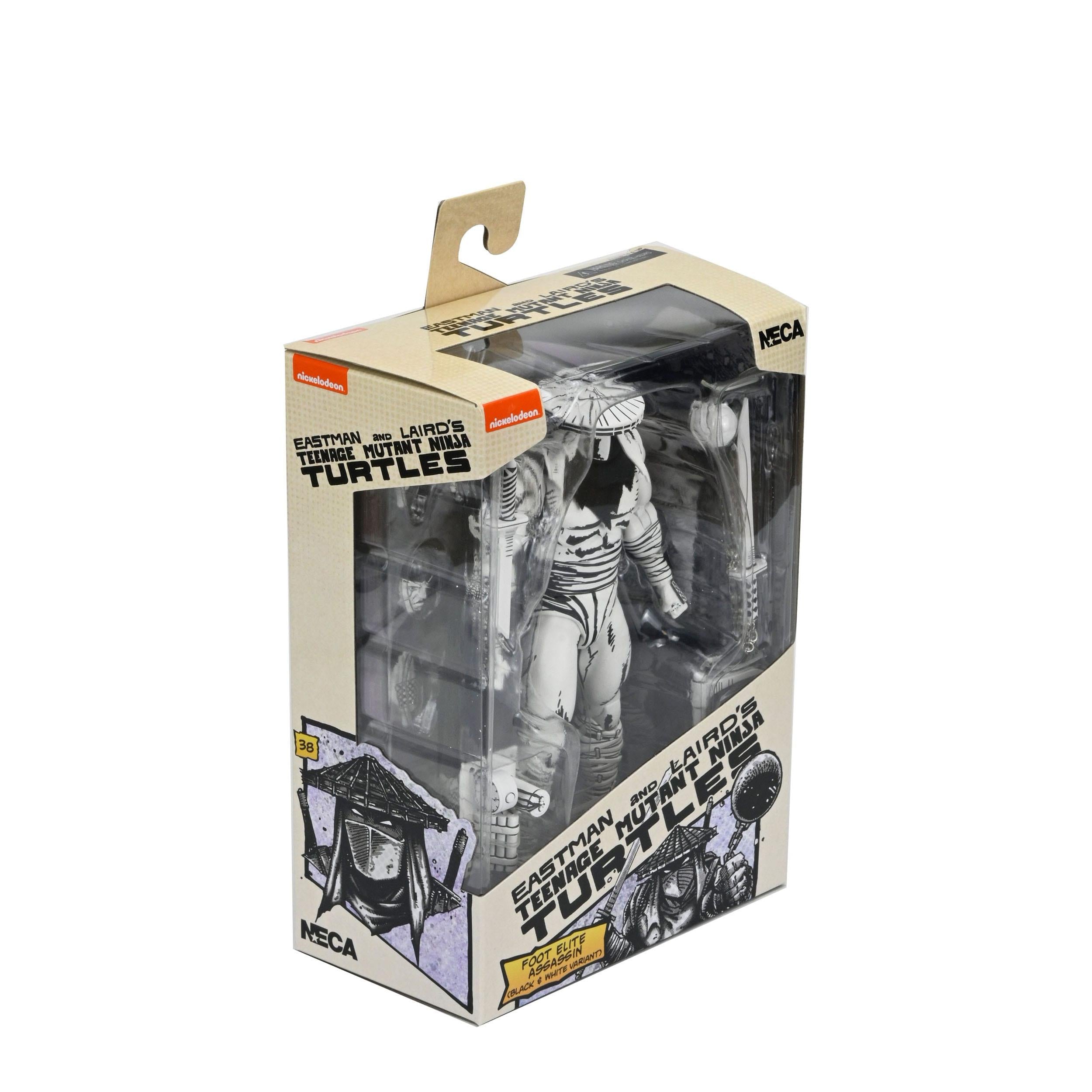 TMNT (Mirage): Foot Assassin (Black & White)-Actionfiguren-NECA-Mighty Underground