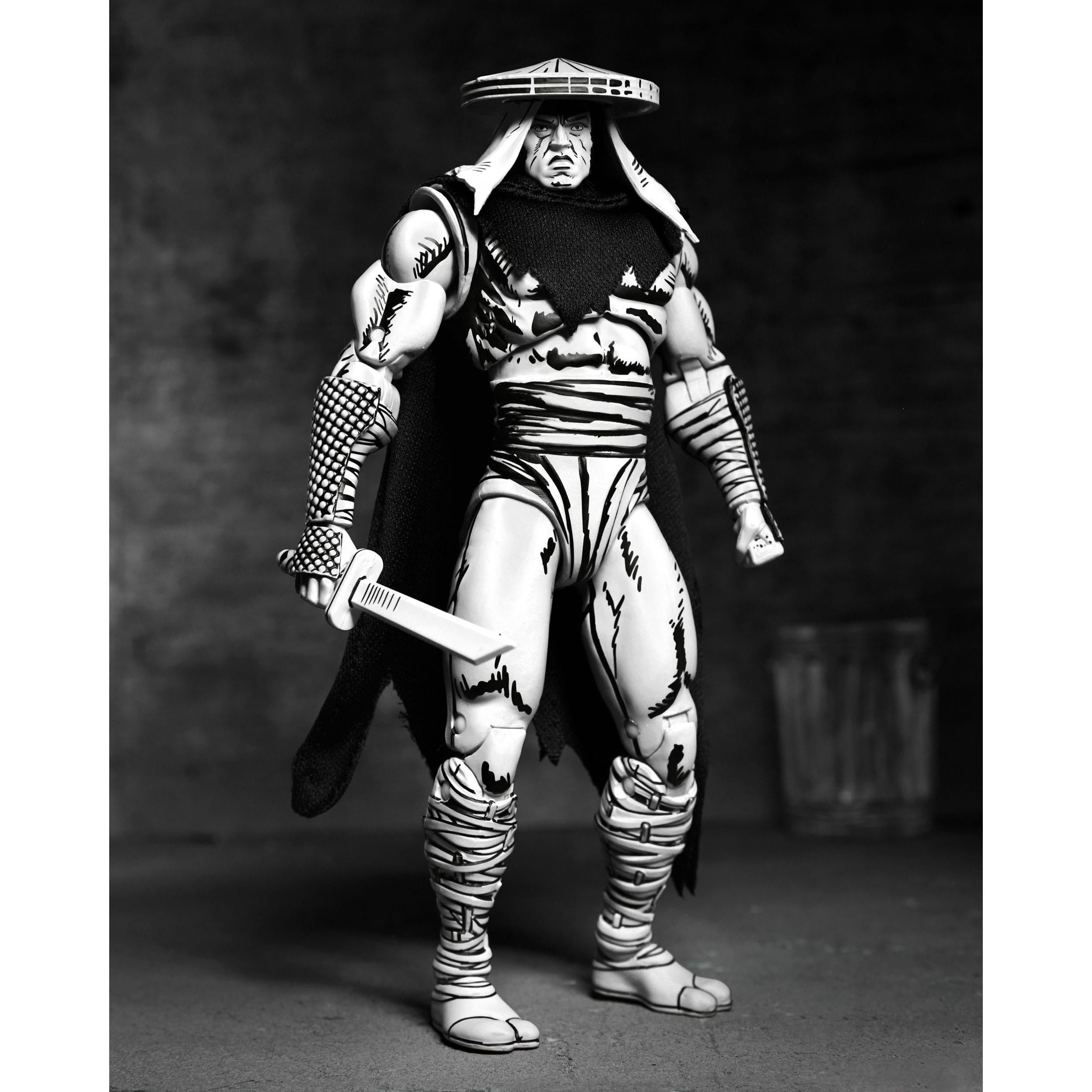 TMNT (Mirage): Foot Assassin (Black & White)-Actionfiguren-NECA-Mighty Underground