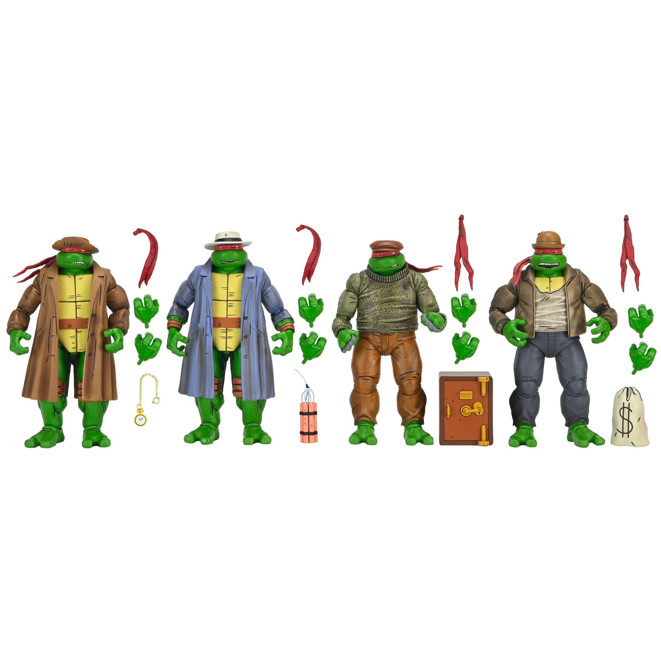 TMNT (Mirage): Gangster Turtles - 4-Pack-Actionfiguren-NECA-Mighty Underground