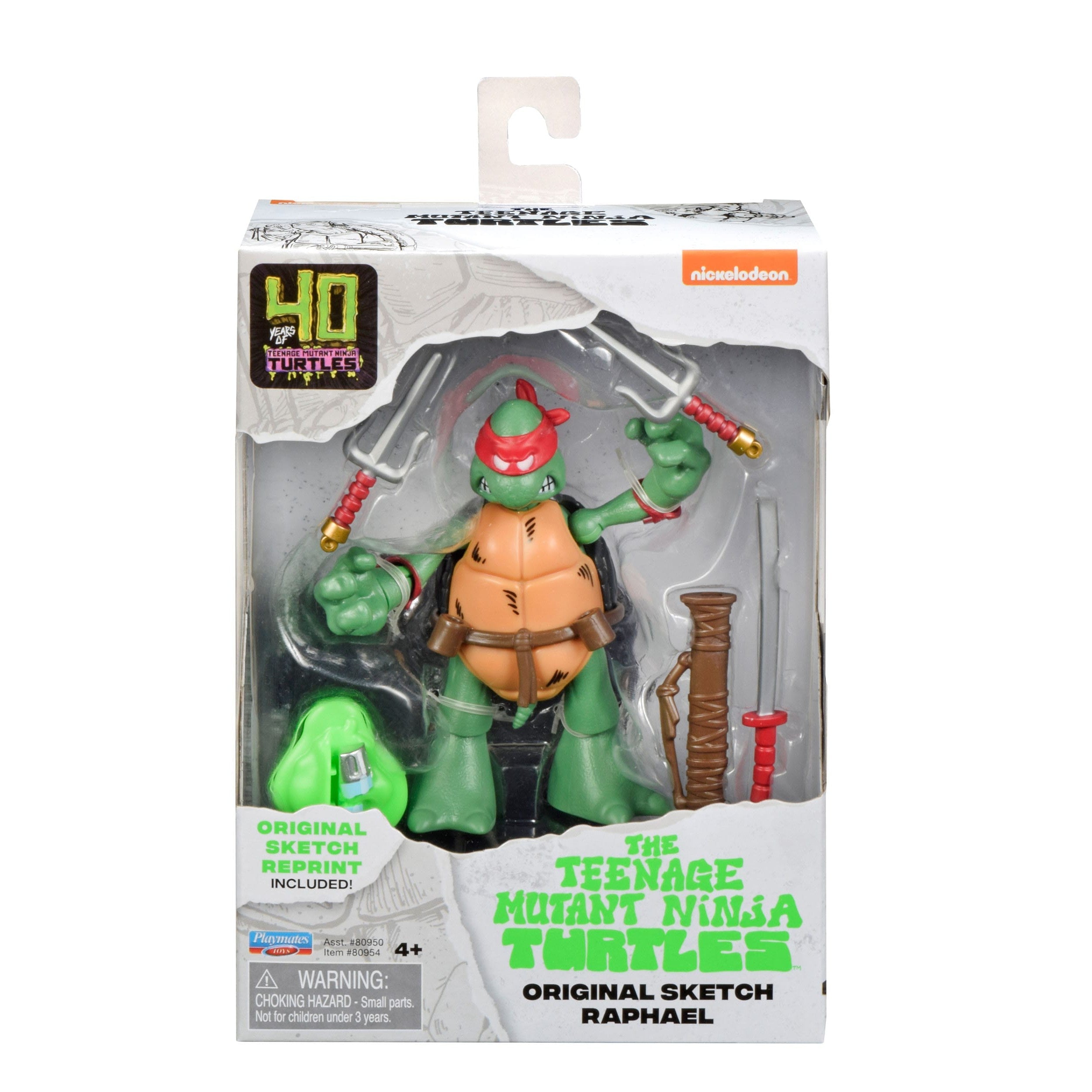 TMNT: Original Sketch Turtles (40th Anniv.) - 4-Set-Actionfiguren-Playmates Toys-Mighty Underground