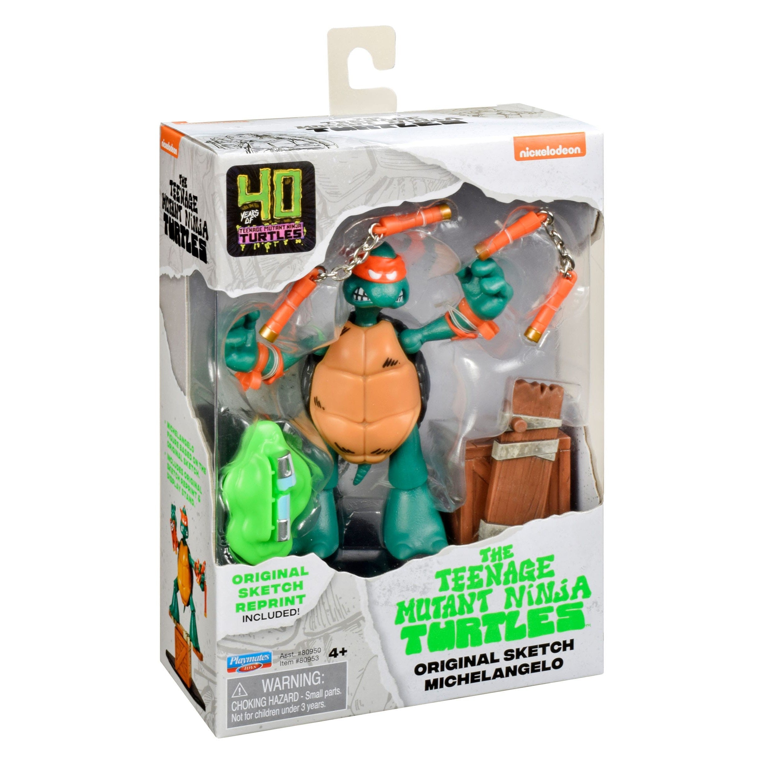 TMNT: Original Sketch Turtles (40th Anniv.) - 4-Set-Actionfiguren-Playmates Toys-Mighty Underground