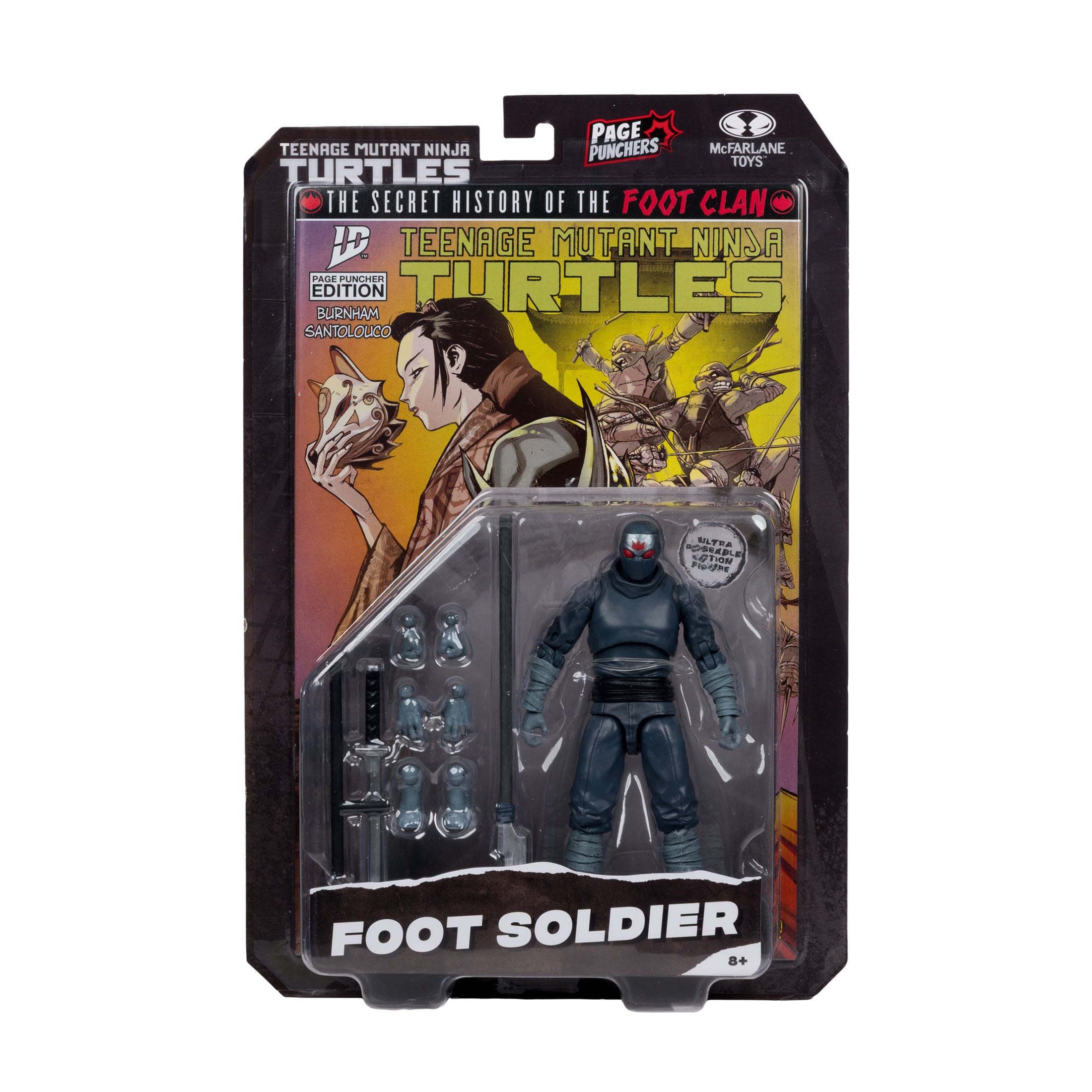 TMNT Page Punchers: Foot Soldier Actionfigur & Comic - 5 inch-Actionfiguren-McFarlane Toys-Mighty Underground