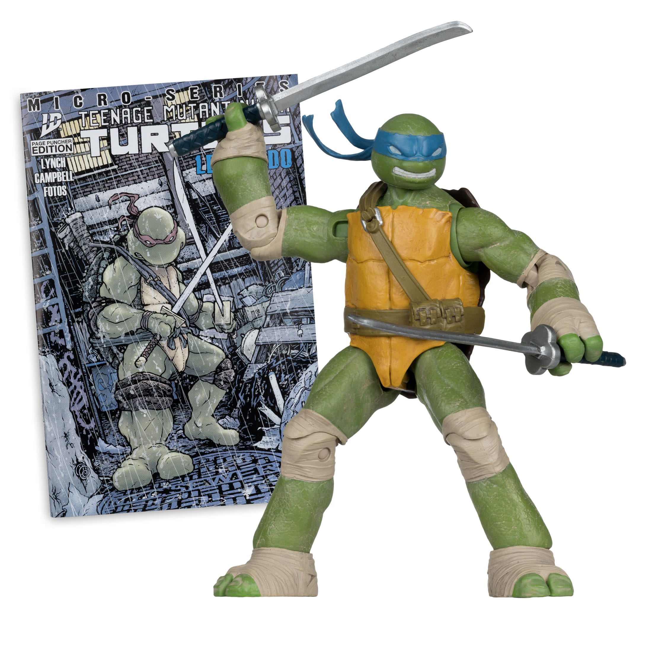 TMNT Page Punchers: Leonardo, Raphael, Michelangelo, Donatello Actionfigur & Comic - 5 inch 4er-Bundle-Actionfiguren-McFarlane Toys-Mighty Underground