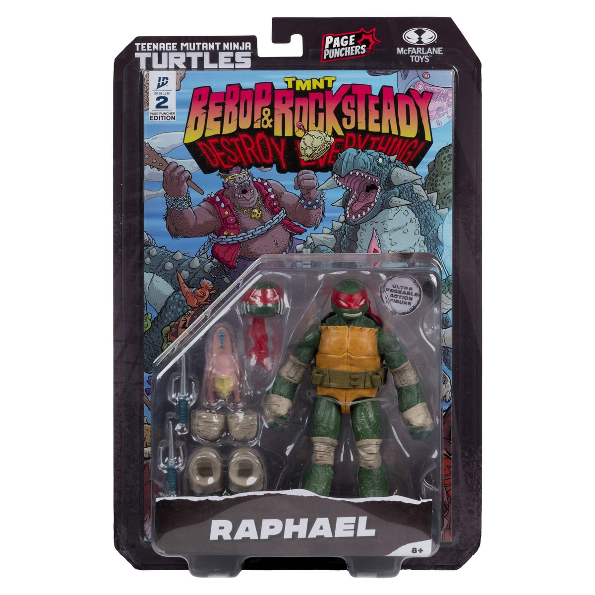 TMNT Page Punchers: Raphael Actionfigur & Comic - 5 inch-Actionfiguren-McFarlane Toys-Mighty Underground