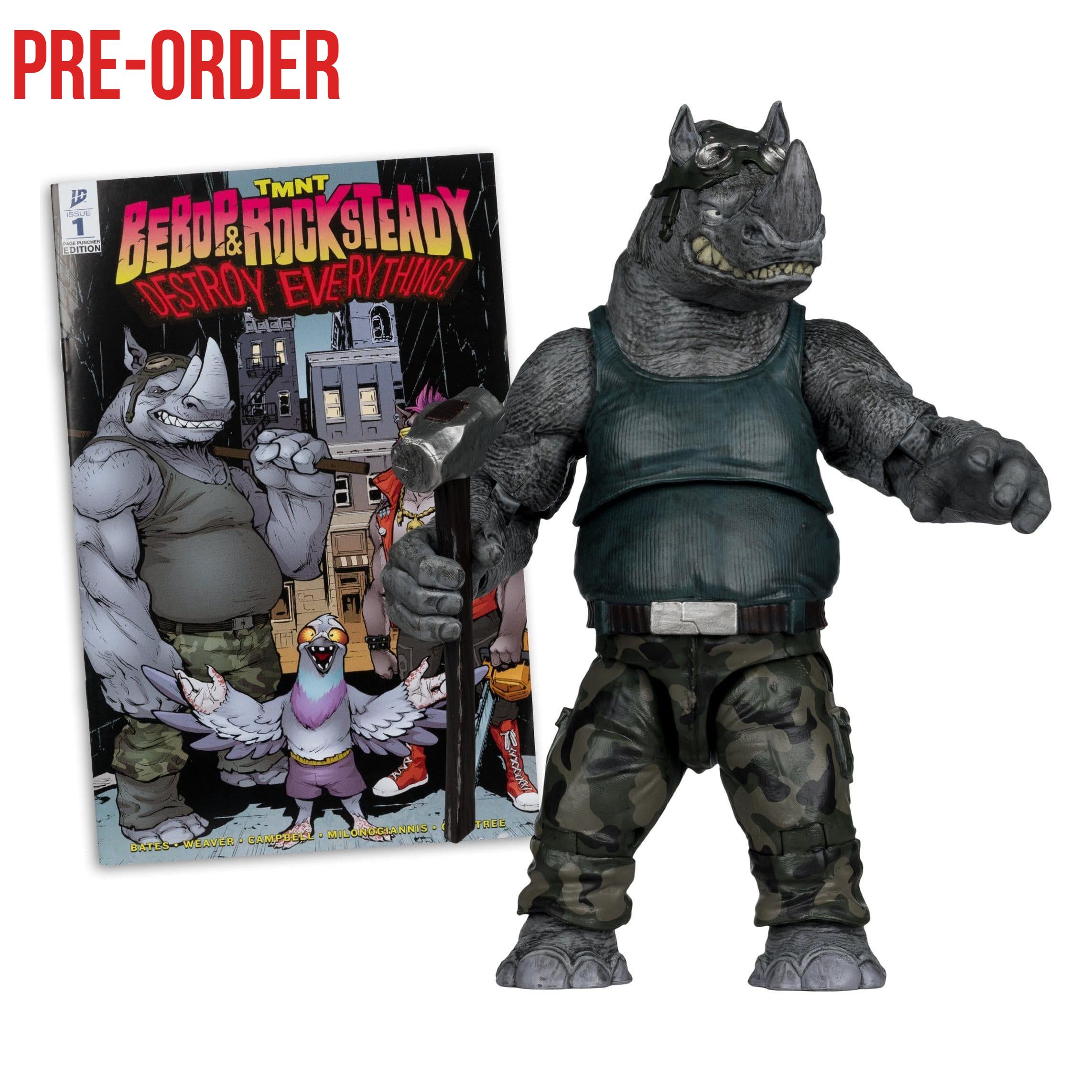 TMNT Page Punchers: Rocksteady Actionfigur & Comic - 5 inch-Actionfiguren-McFarlane Toys-Mighty Underground