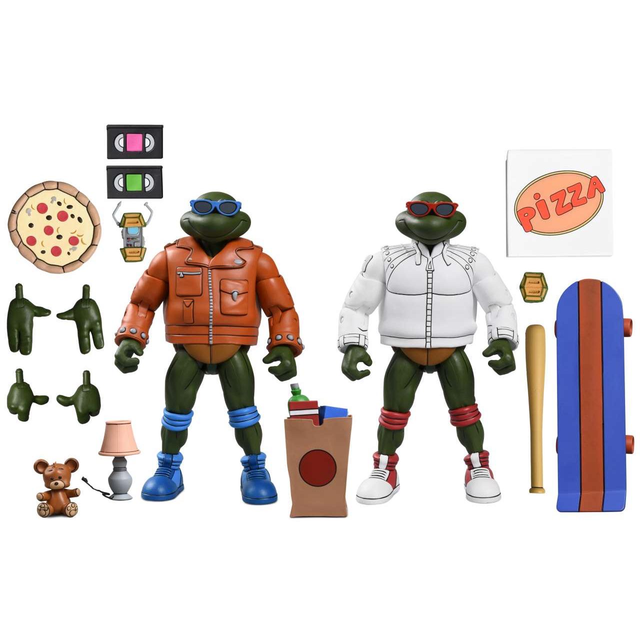 TMNT: Punk Leo and Punk Raph (Cartoon) - 2-Pack-Actionfiguren-NECA-Mighty Underground
