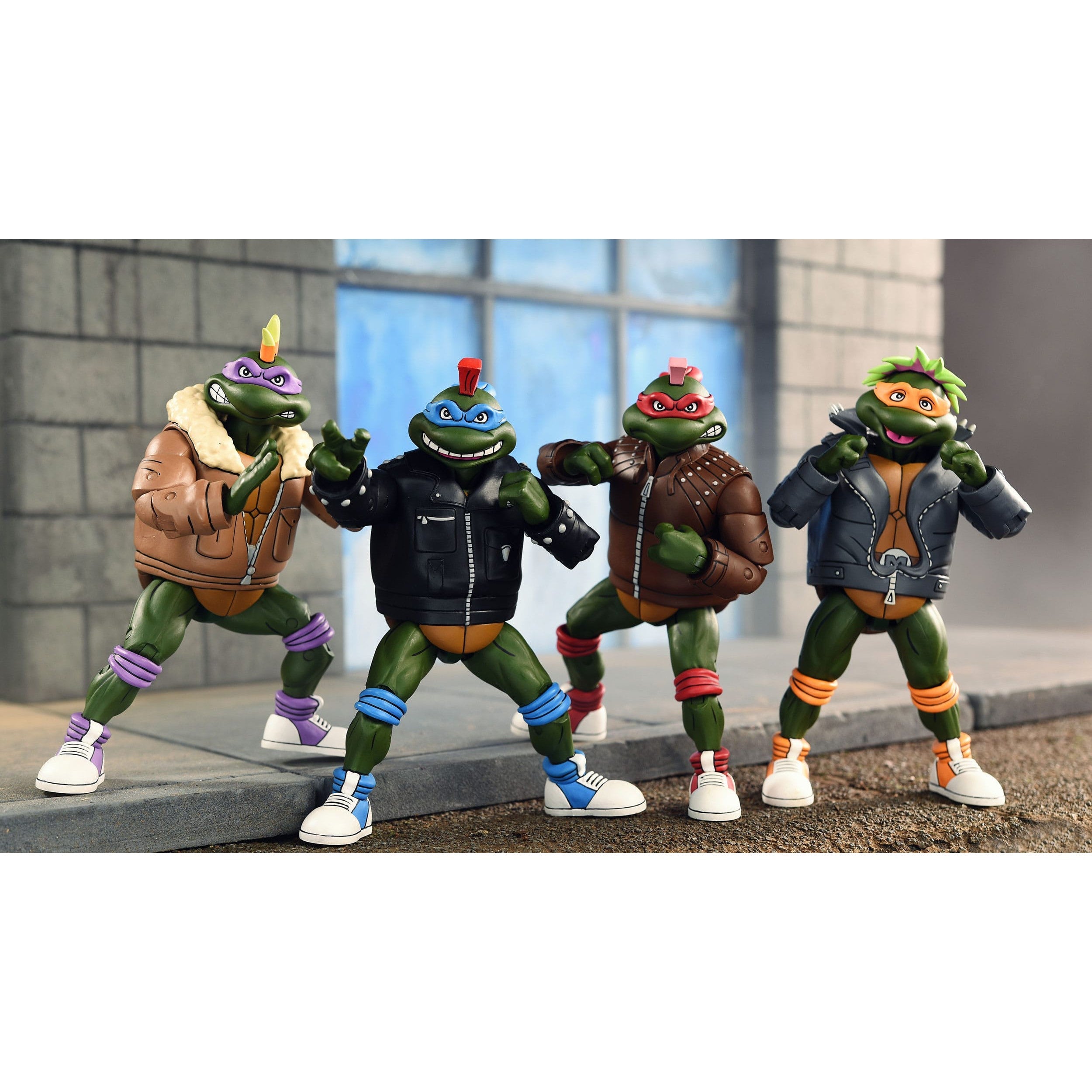 TMNT: Punk Turtles (Cartoon) - 4-Pack-Actionfiguren-NECA-Mighty Underground
