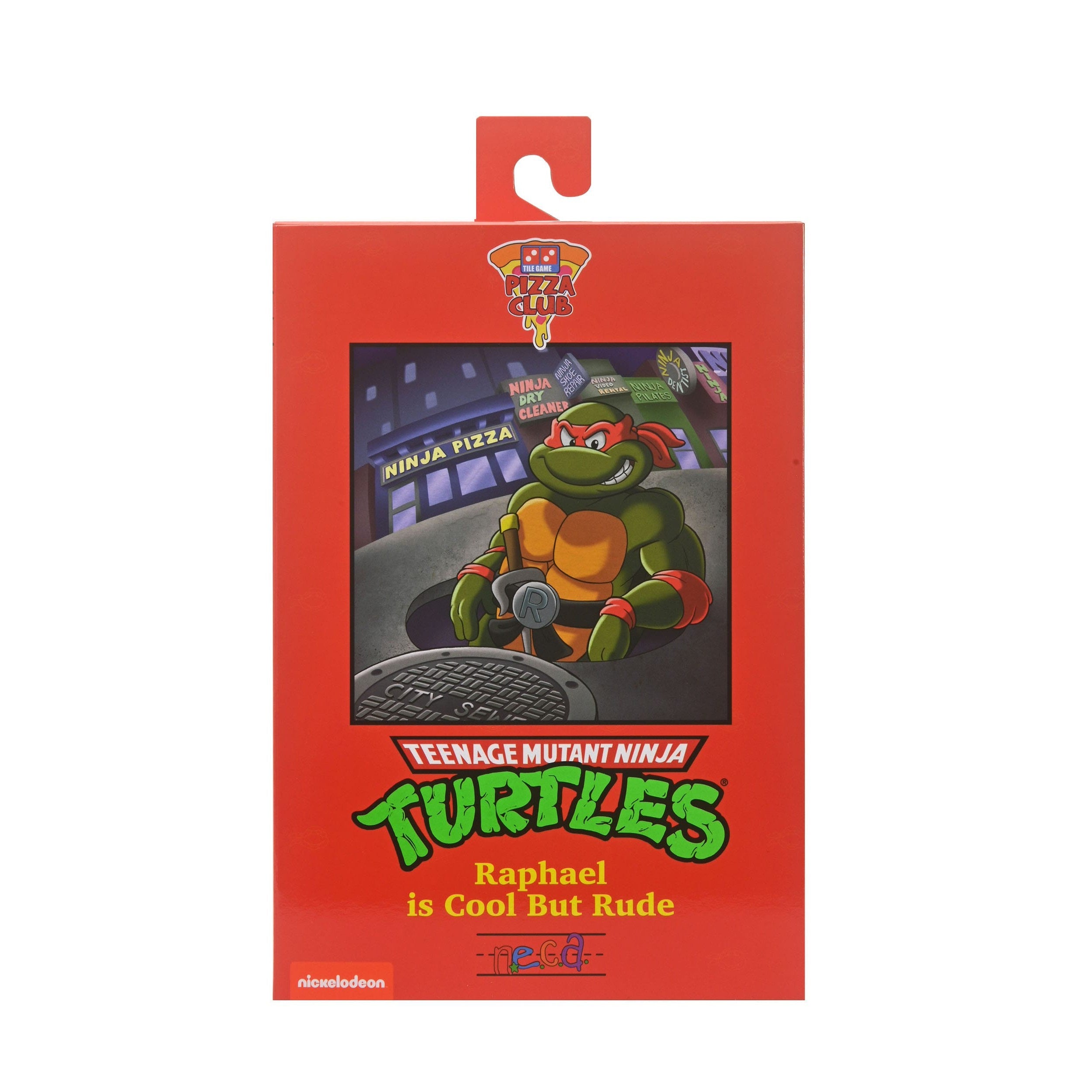 TMNT: Raphael (Cartoon, VHS, Pizza Club)-Actionfiguren-NECA-Mighty Underground