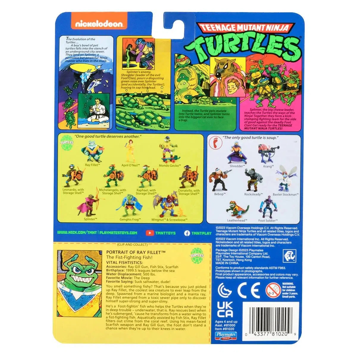 TMNT: Ray Fillet-Actionfiguren-Playmates Toys-Mighty Underground