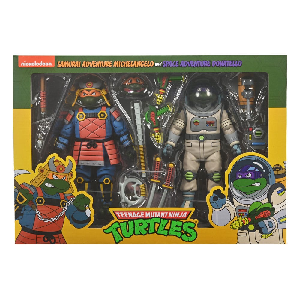 TMNT: Space Adventure & Samurai Turtles (Cartoon) - 2-Pack-Actionfiguren-NECA-Mighty Underground
