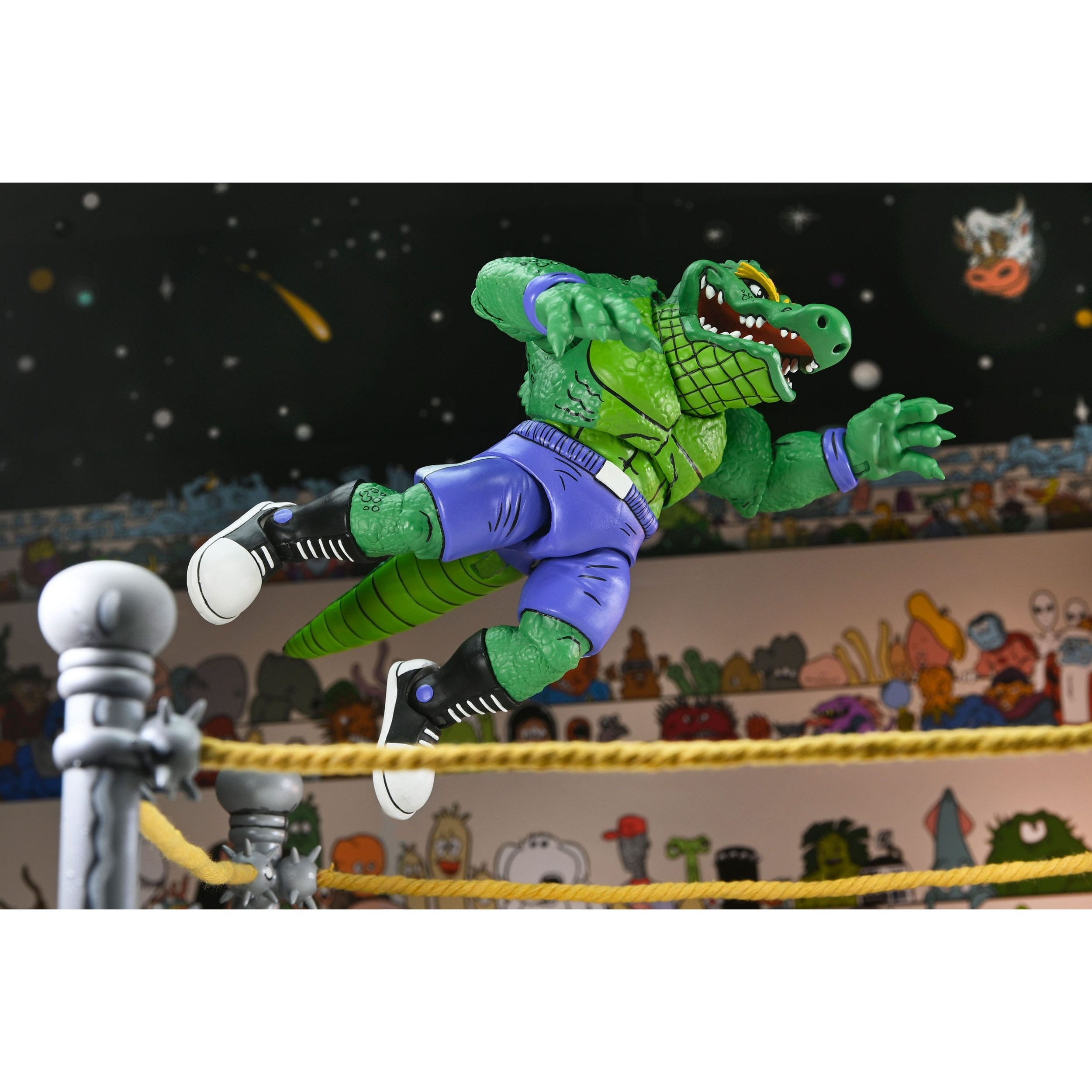 TMNT: Stump Wrestling Leatherhead (Archie Comics)-Actionfiguren-NECA-Mighty Underground