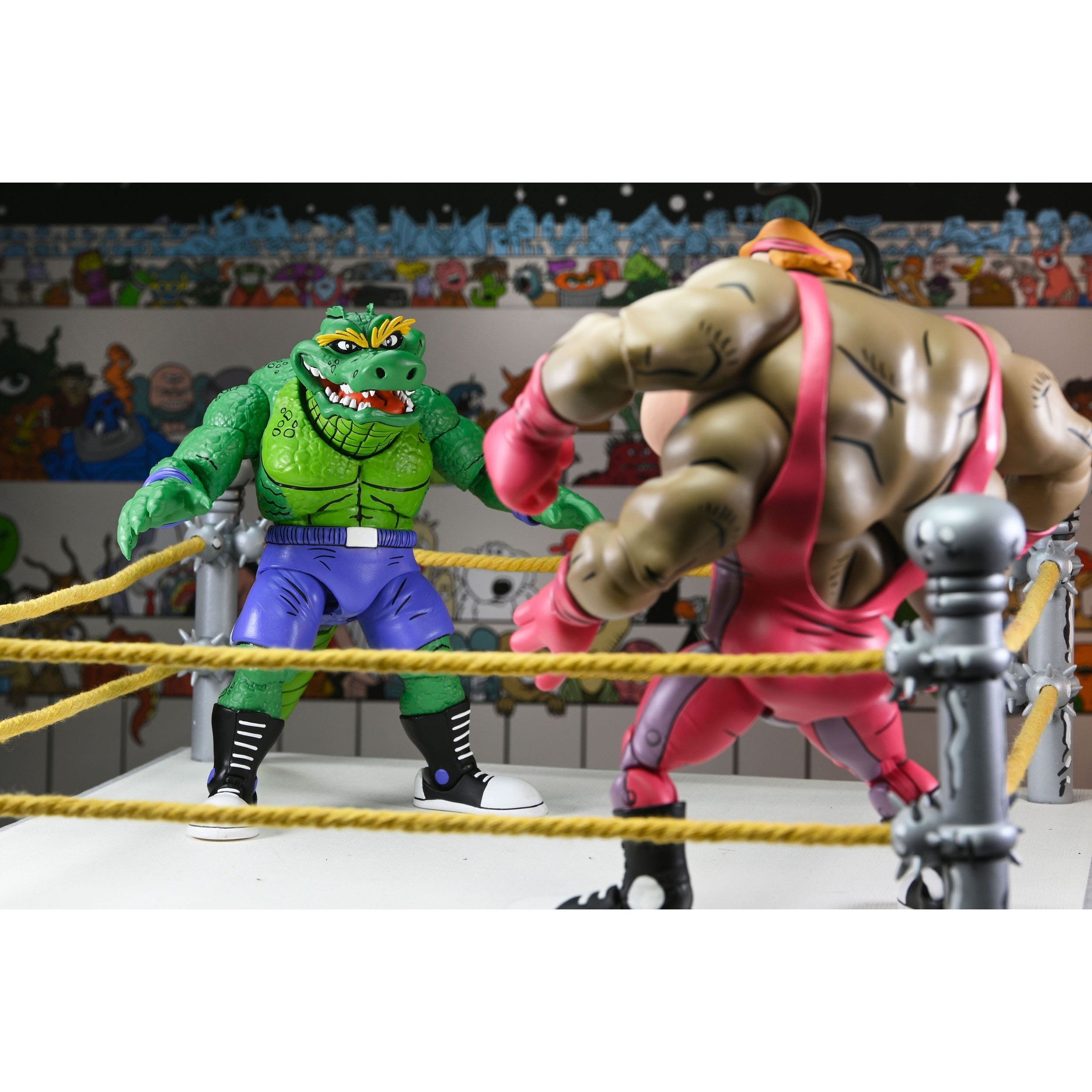 TMNT: Stump Wrestling Leatherhead (Archie Comics)-Actionfiguren-NECA-Mighty Underground
