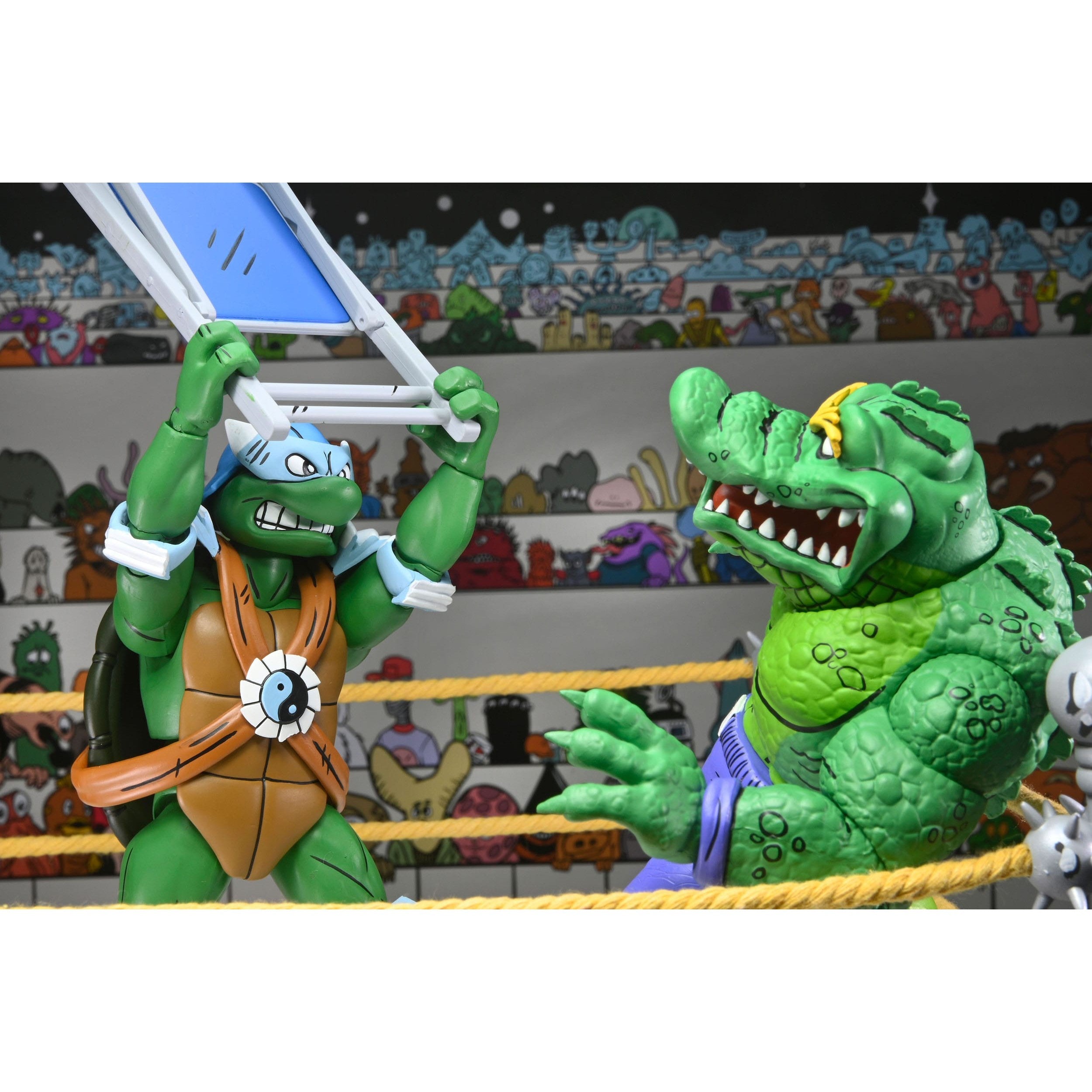 TMNT: Stump Wrestling Turtles (Archie Comics) - 4-Pack-Actionfiguren-NECA-Mighty Underground
