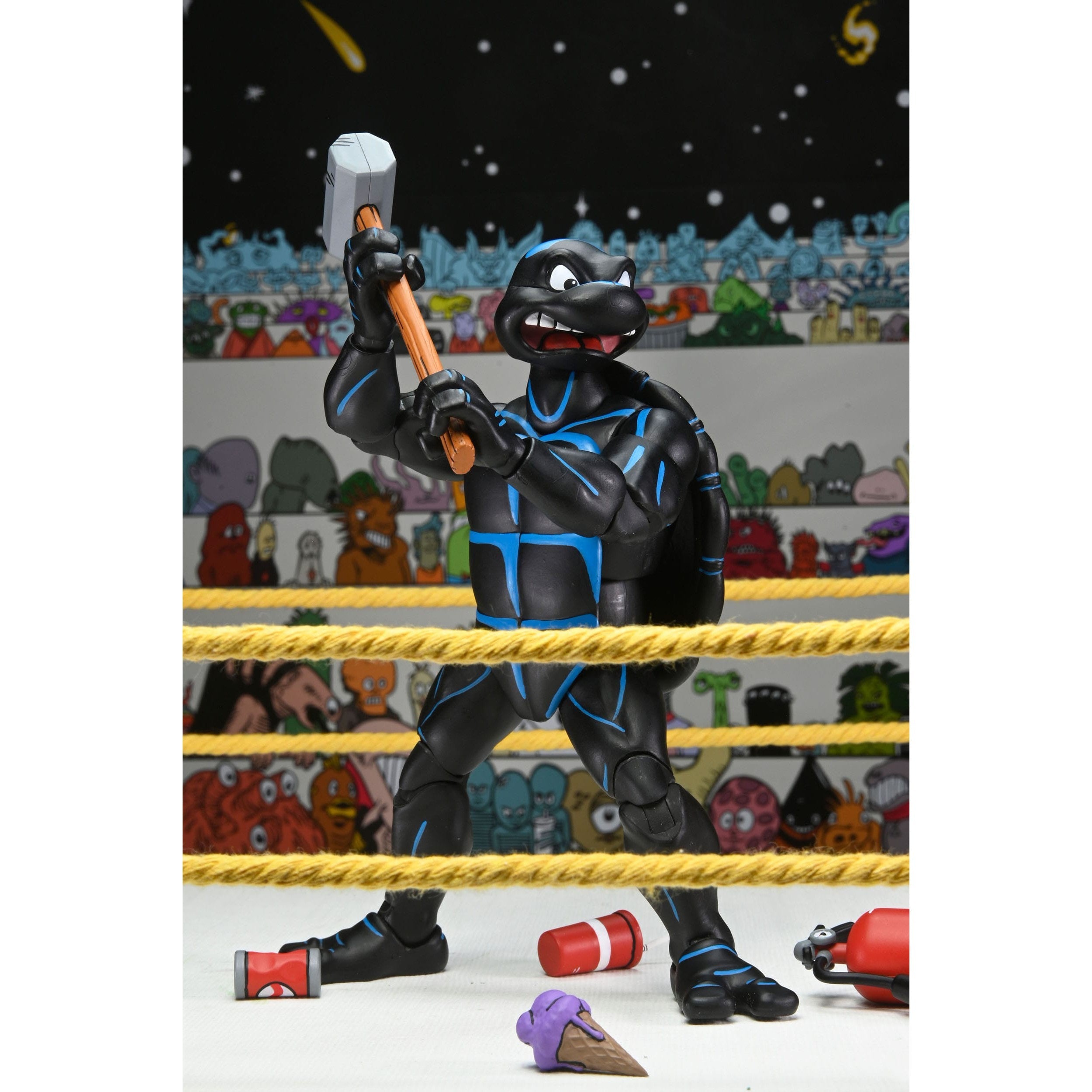 TMNT: Stump Wrestling Turtles (Archie Comics) - 4-Pack-Actionfiguren-NECA-Mighty Underground