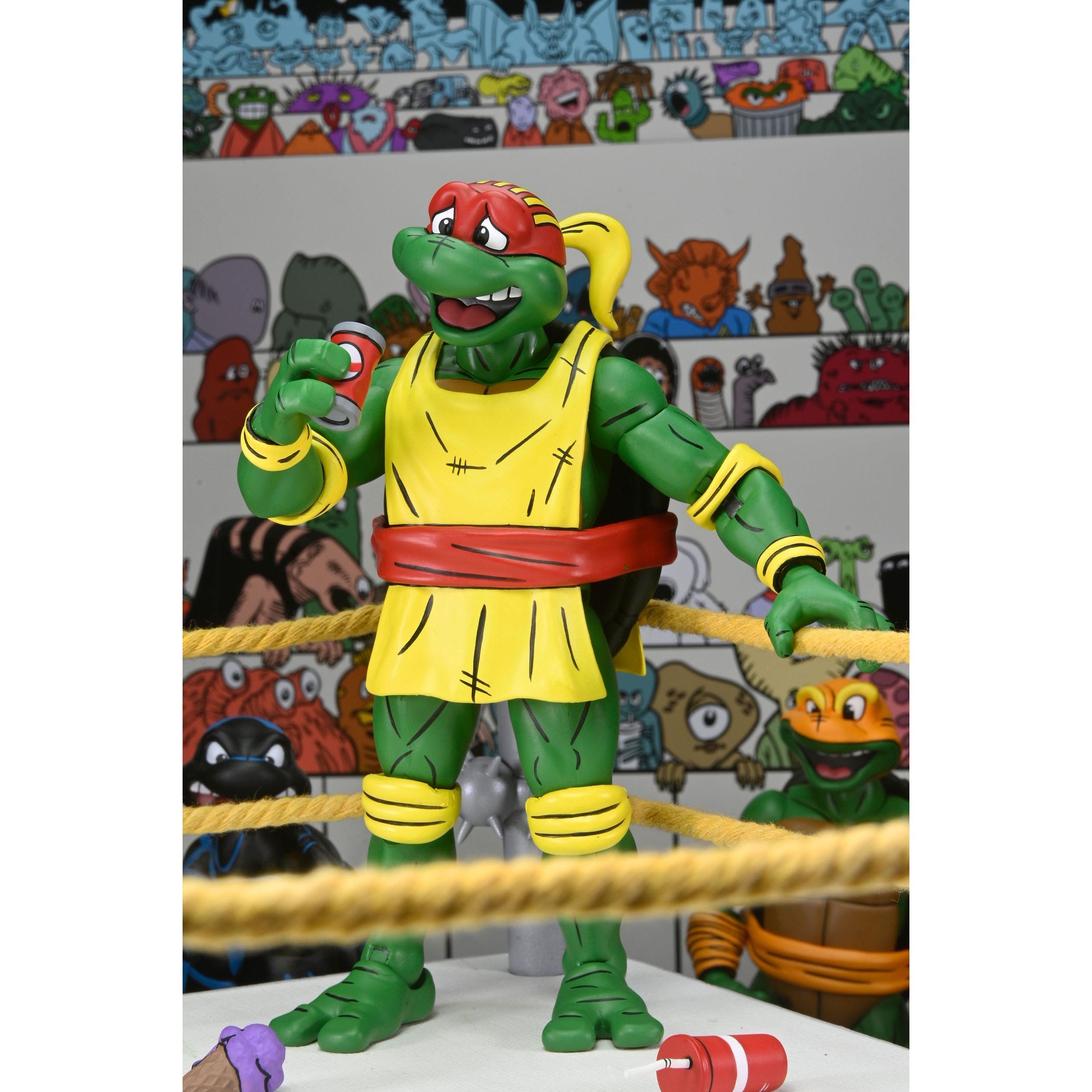 TMNT: Stump Wrestling Turtles (Archie Comics) - 4-Pack-Actionfiguren-NECA-Mighty Underground