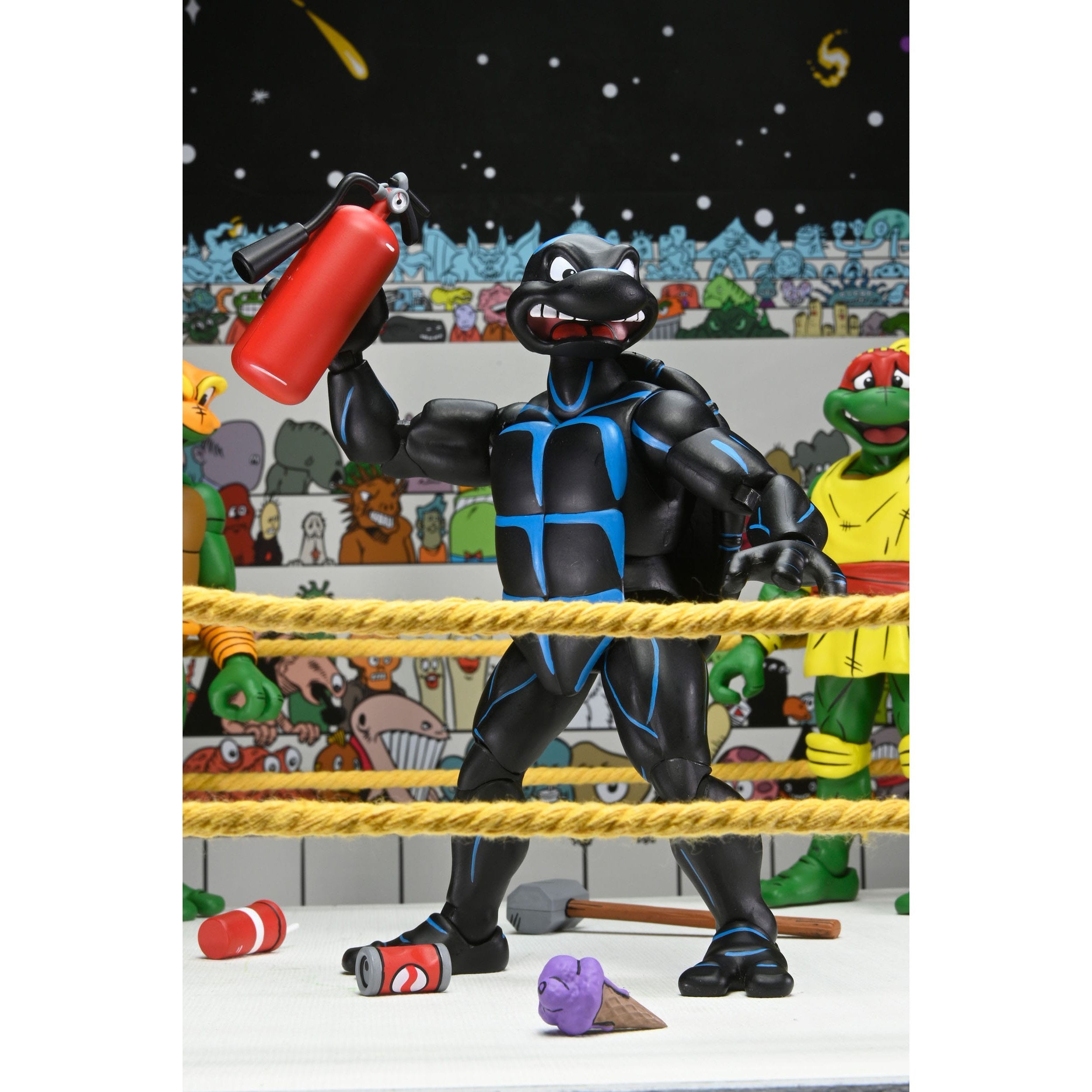 TMNT: Stump Wrestling Turtles (Archie Comics) - 4-Pack-Actionfiguren-NECA-Mighty Underground