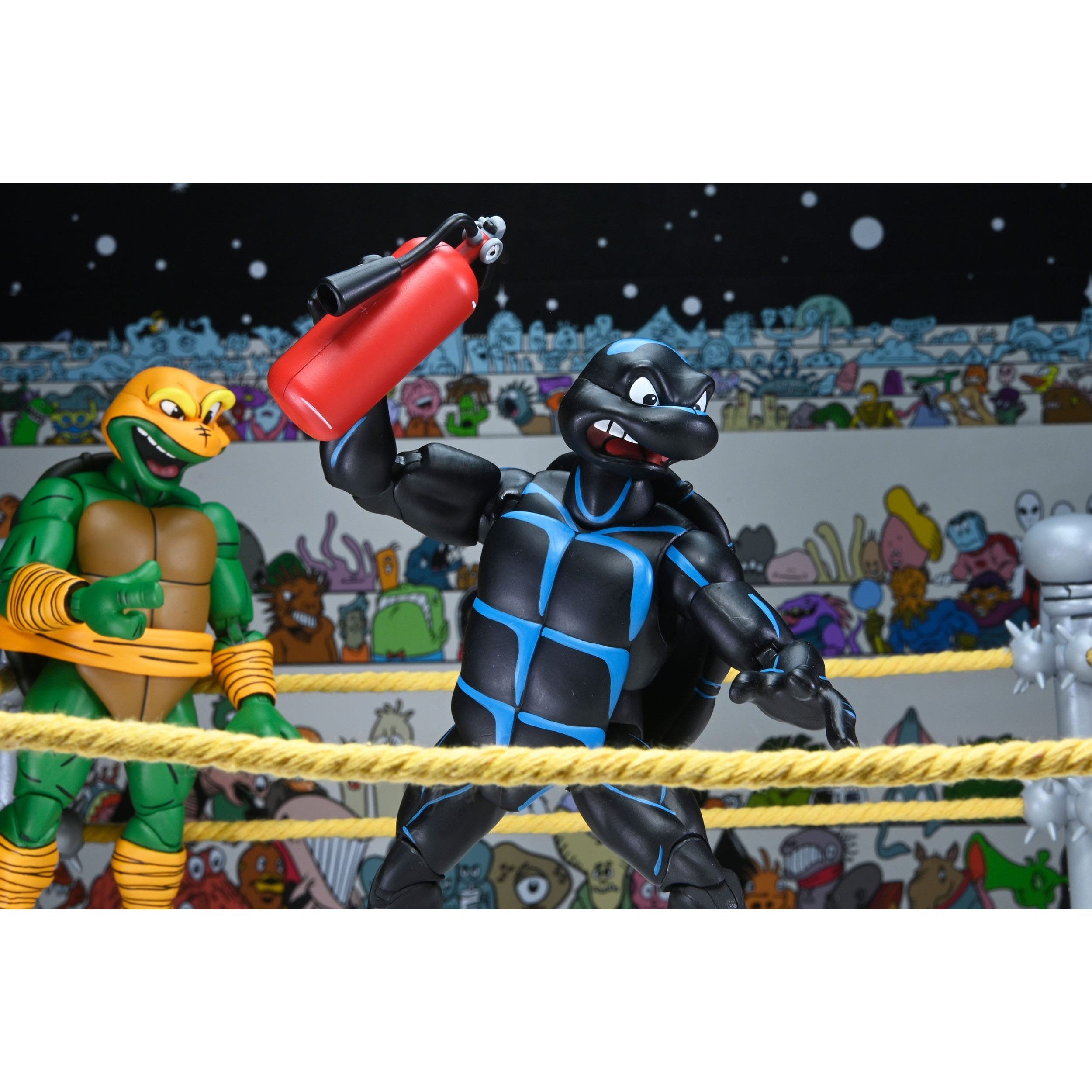 TMNT: Stump Wrestling Turtles (Archie Comics) - 4-Pack-Actionfiguren-NECA-Mighty Underground