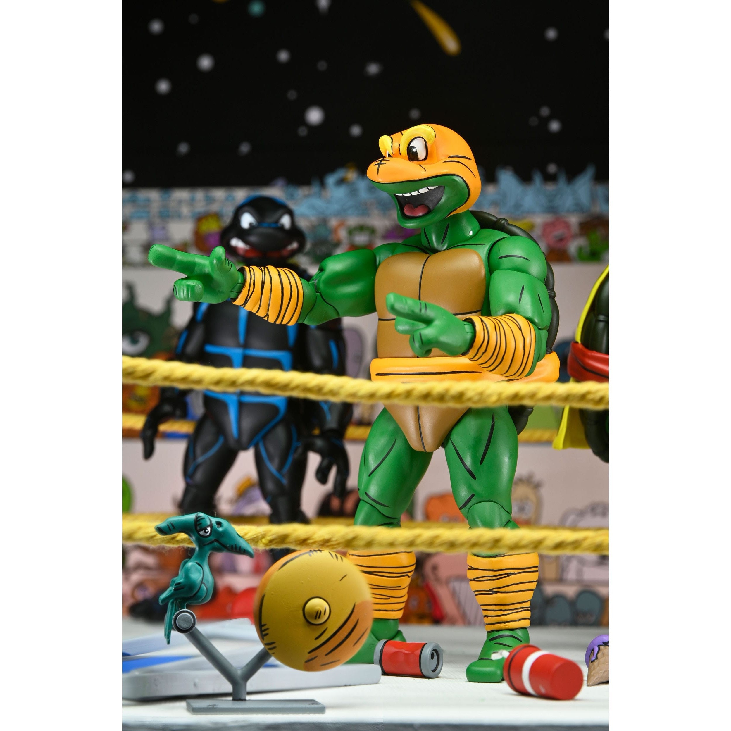 TMNT: Stump Wrestling Turtles (Archie Comics) - 4-Pack-Actionfiguren-NECA-Mighty Underground