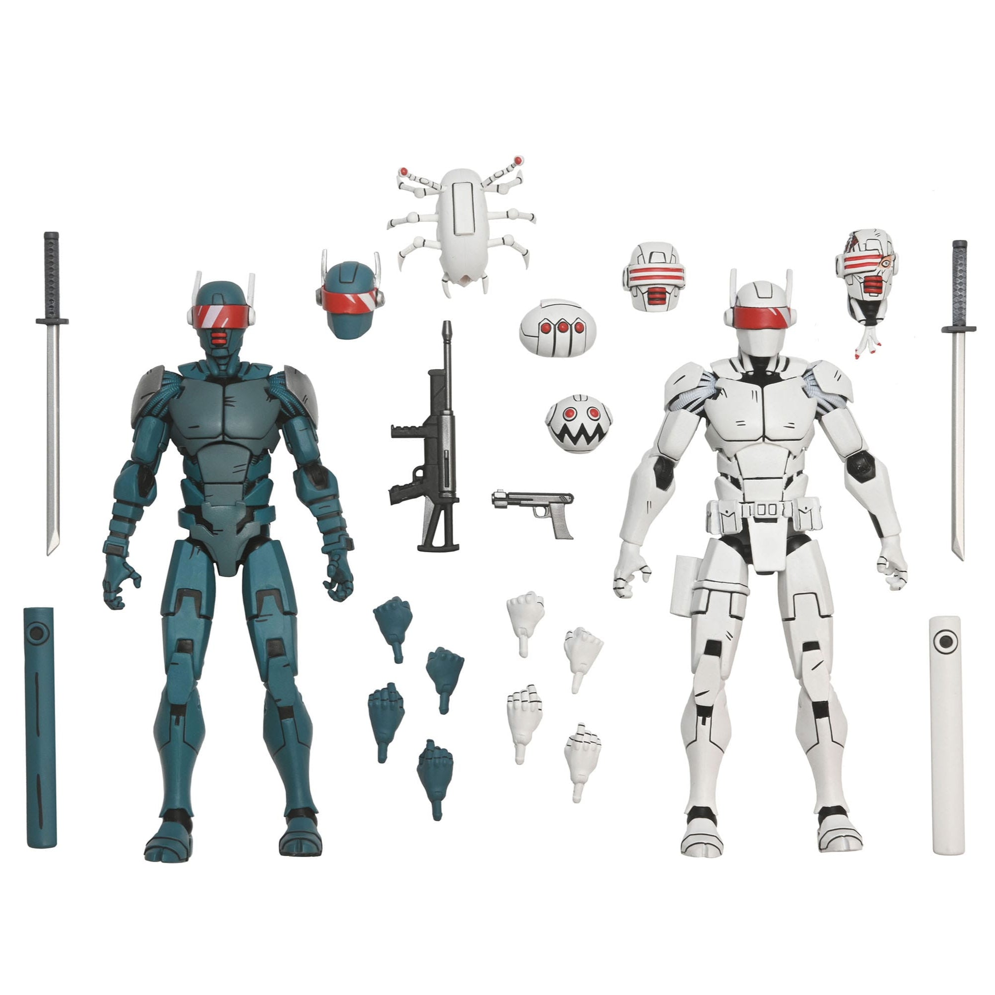 TMNT: Synja Robots (The Last Ronin) - 2-Pack-Actionfiguren-NECA-Mighty Underground