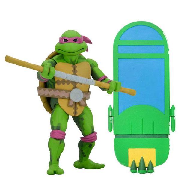 TMNT Turtles in Time (Game): Leonardo, Raphael, Michelangelo, Donatello - 4er-Bundle-Actionfiguren-NECA-Mighty Underground