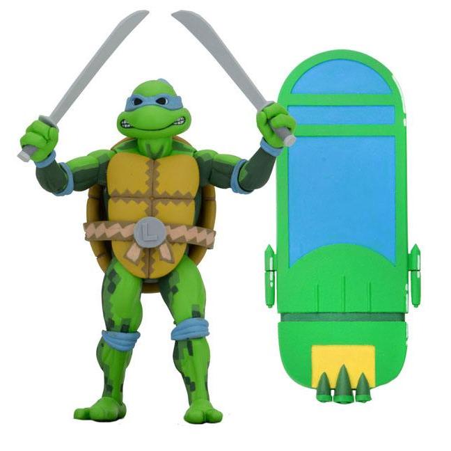 TMNT Turtles in Time (Game): Leonardo, Raphael, Michelangelo, Donatello - 4er-Bundle-Actionfiguren-NECA-Mighty Underground