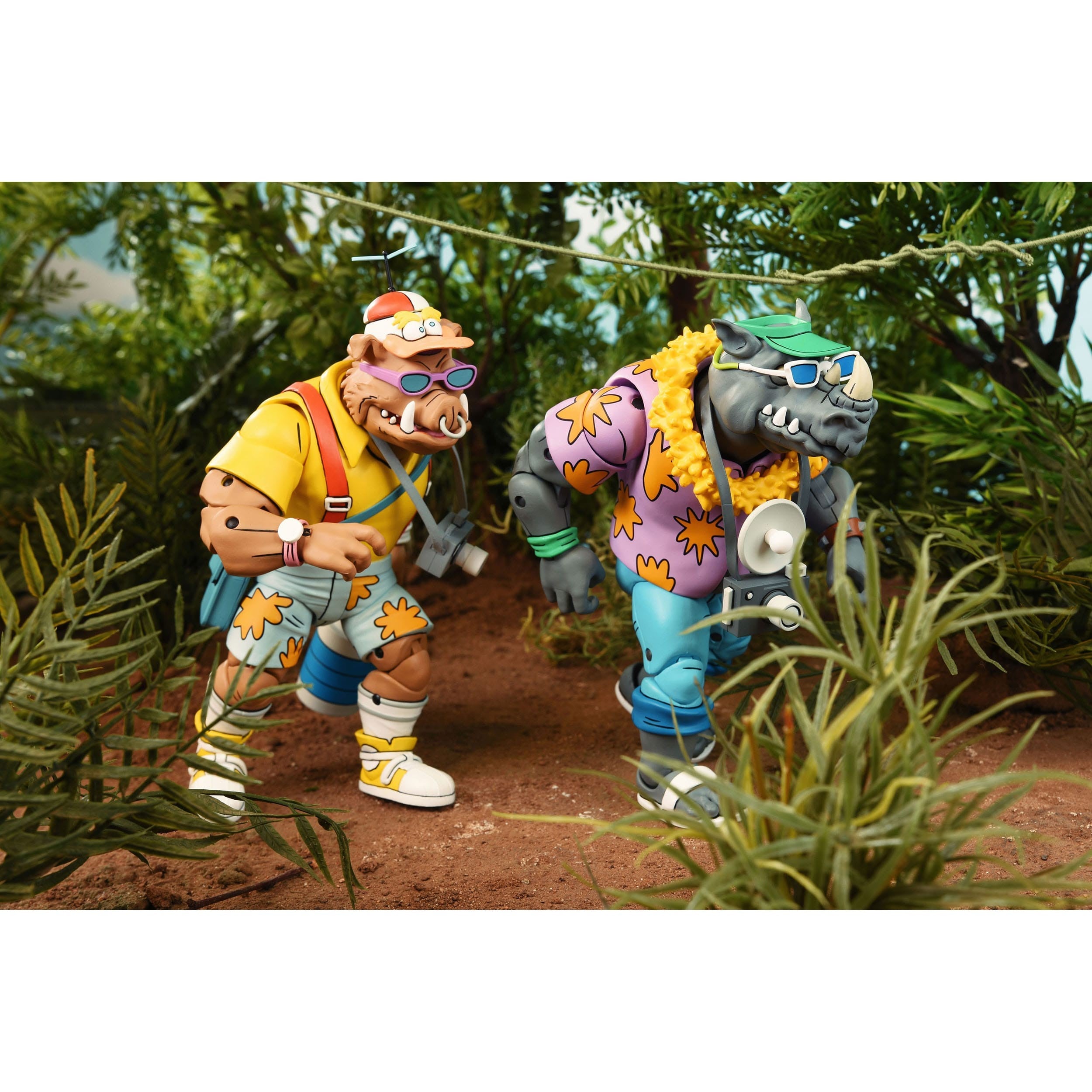 TMNT: Vacation Bebop and Rocksteady (Cartoon) - 2-Pack-Actionfiguren-NECA-Mighty Underground