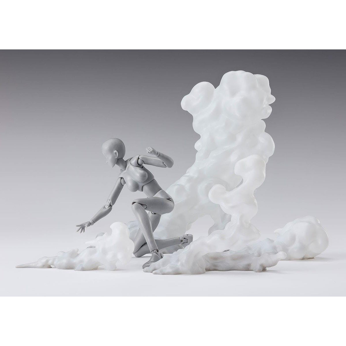 Tamashii Effect: Smoke White Version - Accessory for S.H.Figuarts-Actionfiguren-Bandai Tamashii Nations-Mighty Underground