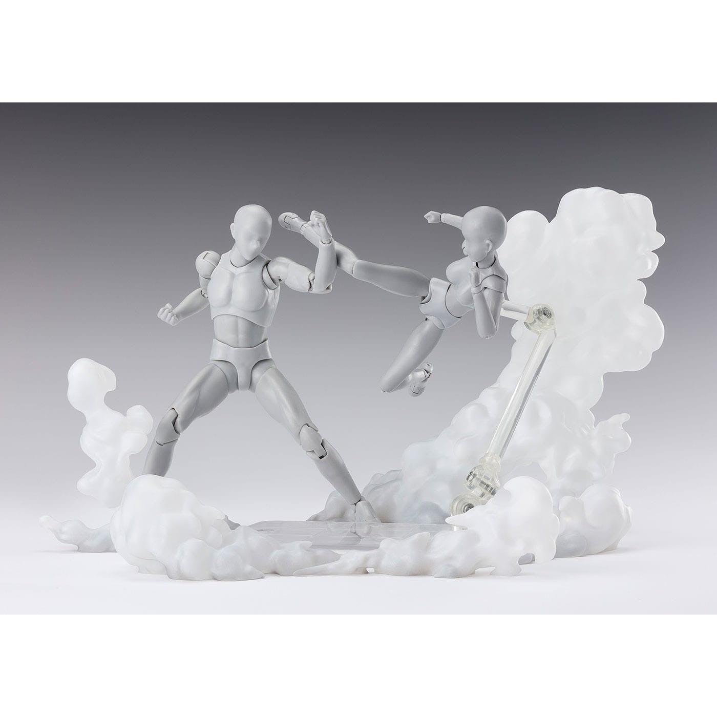 Tamashii Effect: Smoke White Version - Accessory for S.H.Figuarts-Actionfiguren-Bandai Tamashii Nations-Mighty Underground