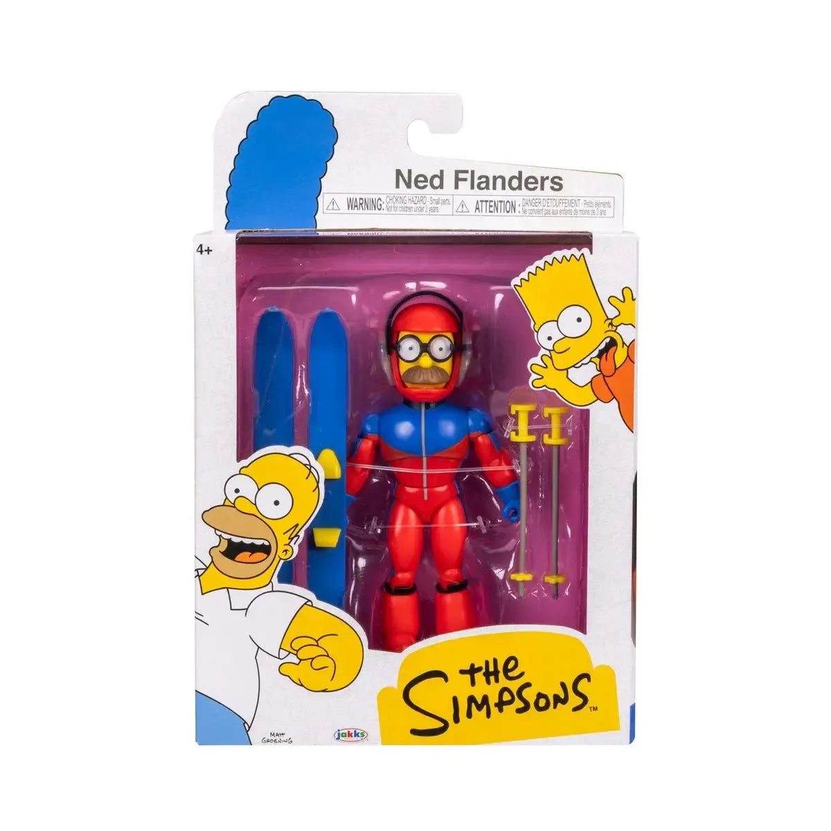 The Simpsons: Stupid Sexy Flanders with Ski Pole - 5-Inch-Actionfiguren-Jakks Pacific-Mighty Underground