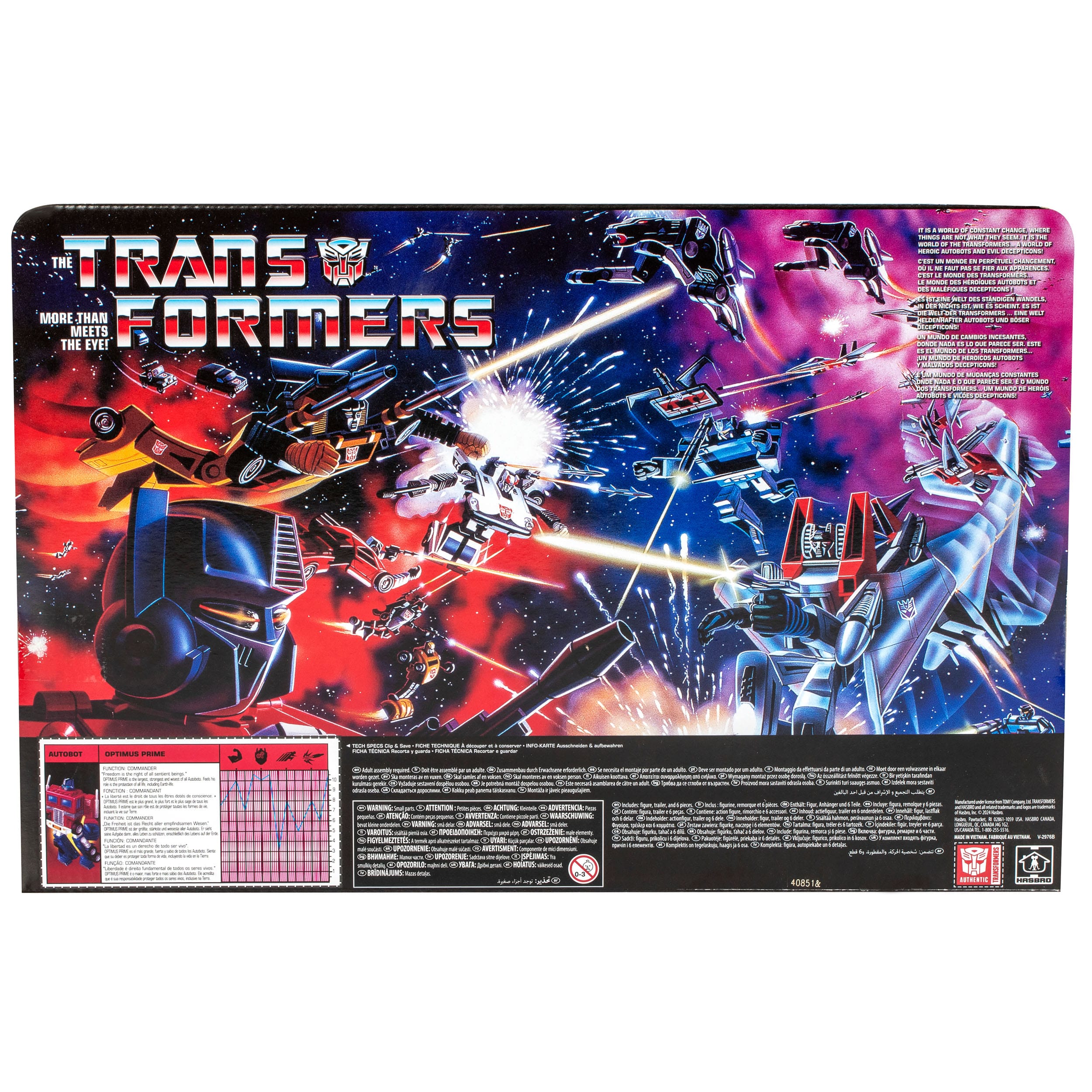 The Transformers Retro G1: Autobot Commander Optimus Prime-Actionfiguren-Hasbro-Mighty Underground