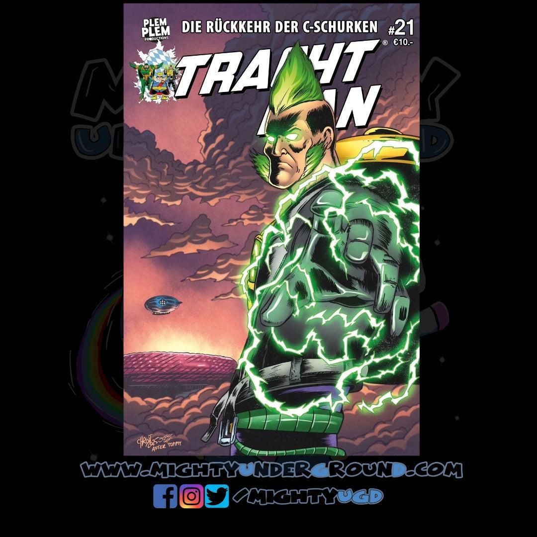 Tracht Man 21 (bairisch, exklusives, limitiertes Variant)-Comic-Plem Plem Productions-Mighty Underground