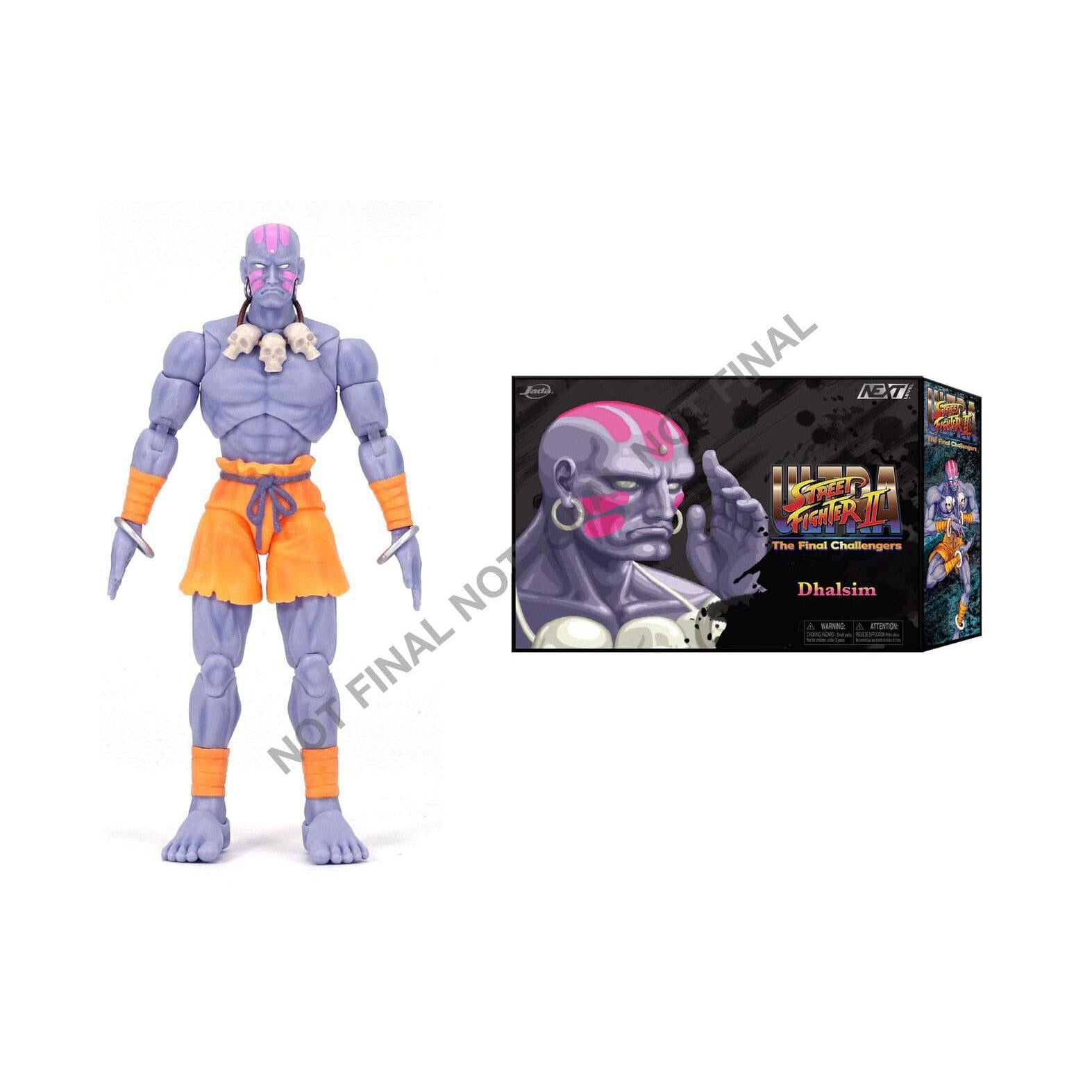 Ultra Street Fighter II The Final Challengers: Dhalsim (Blue Player 2 Version, Exclusive) - 6 inch-Actionfiguren-Jada Toys-Mighty Underground