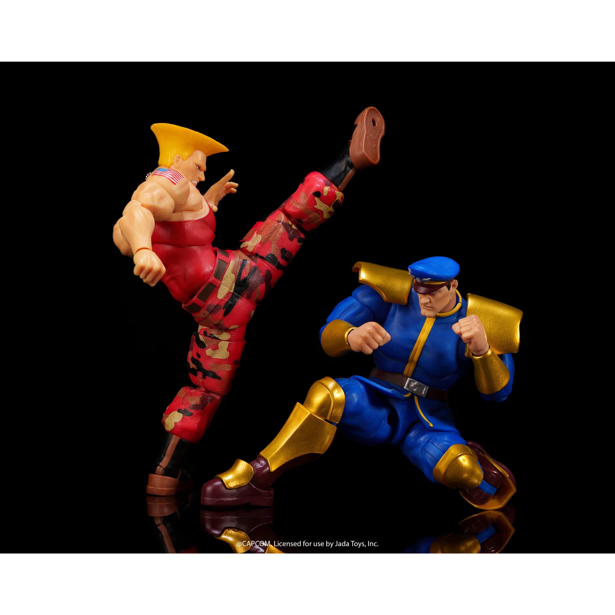 Ultra Street Fighter II The Final Challengers: Guile VS Bison Double Pack (Limited Edition) - 6 inch-Actionfiguren-Jada Toys-Mighty Underground