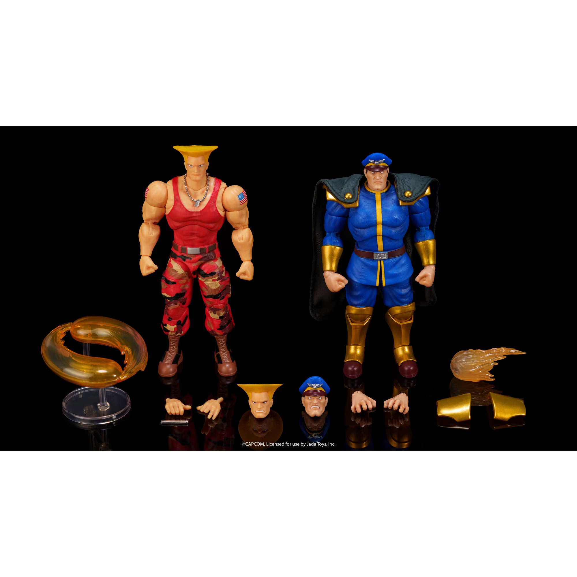 Ultra Street Fighter II The Final Challengers: Guile VS Bison Double Pack (Limited Edition) - 6 inch-Actionfiguren-Jada Toys-Mighty Underground