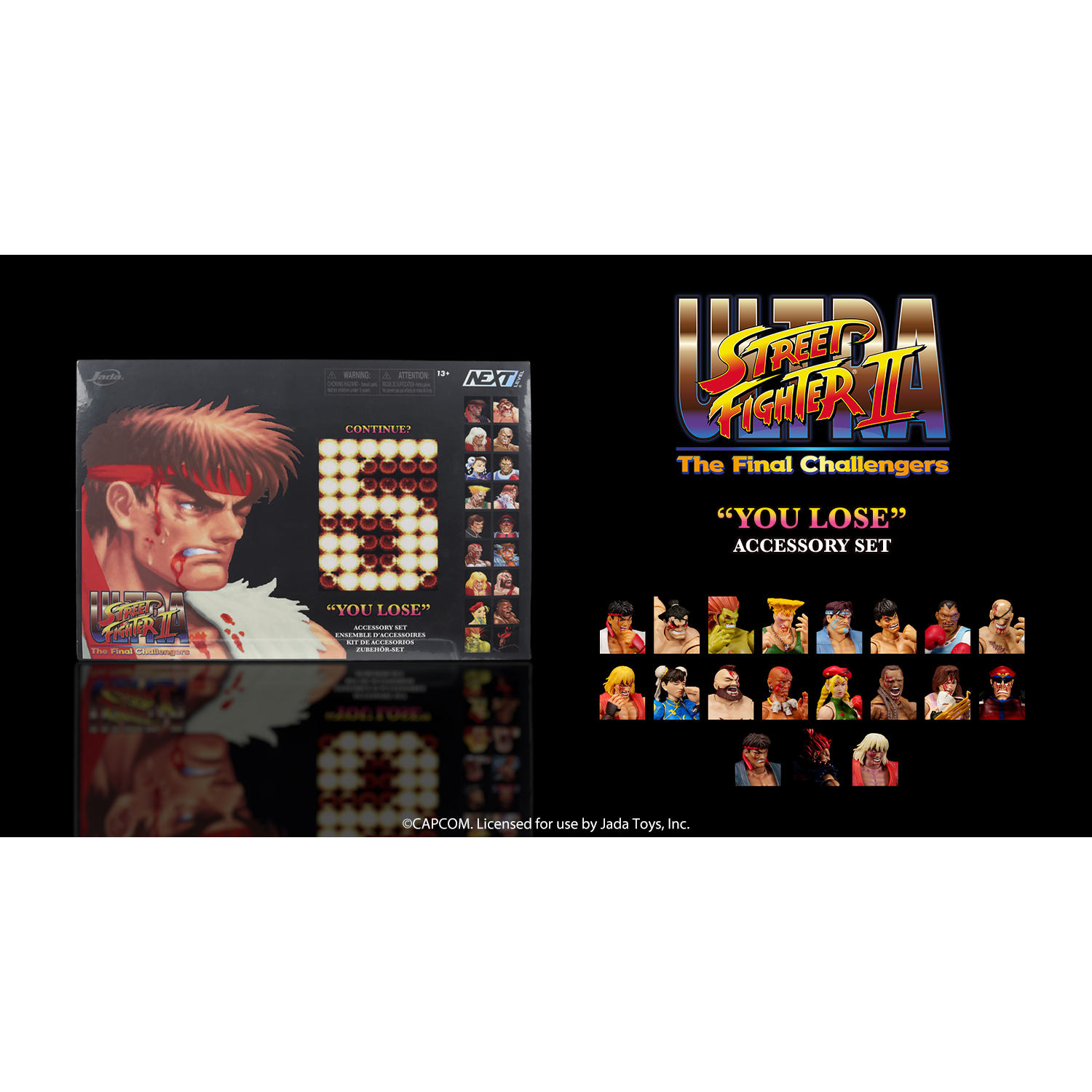 Ultra Street Fighter II The Final Challengers: You Lose Accessory Pack (SDCC26 exclusive, Limited Edition) - 6 inch-Actionfiguren-Jada Toys-Mighty Underground