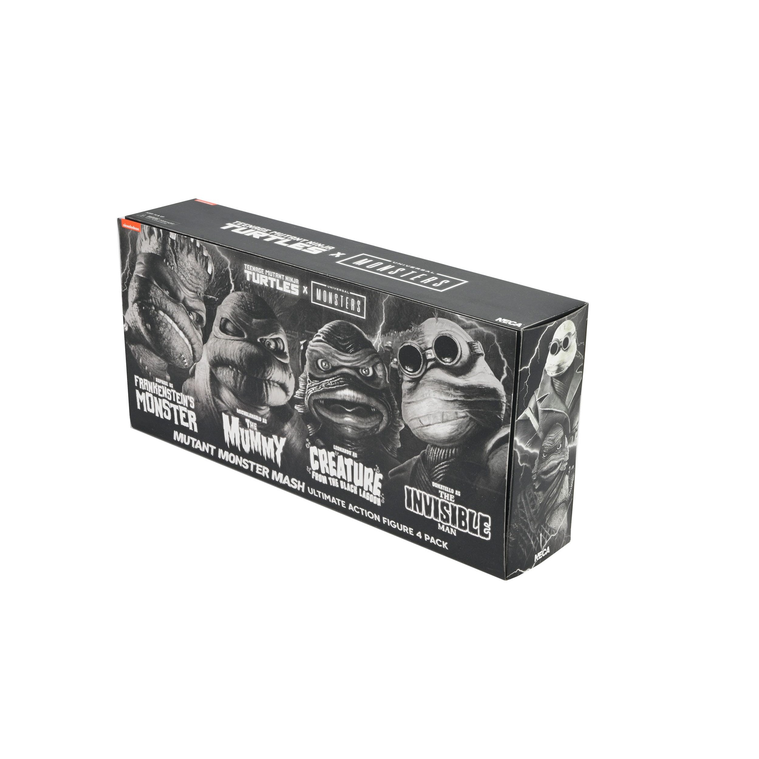 Universal Monsters x TMNT: Turtles Black & White - 4-Pack-Actionfiguren-NECA-Mighty Underground
