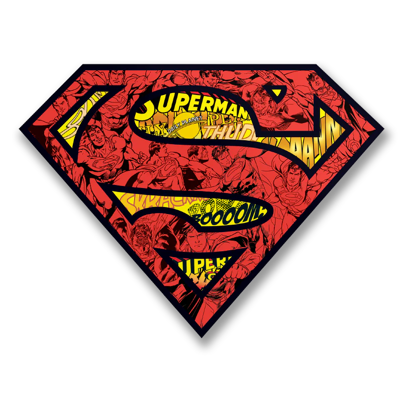 Superman: Mash-Up Shield - Sticker
