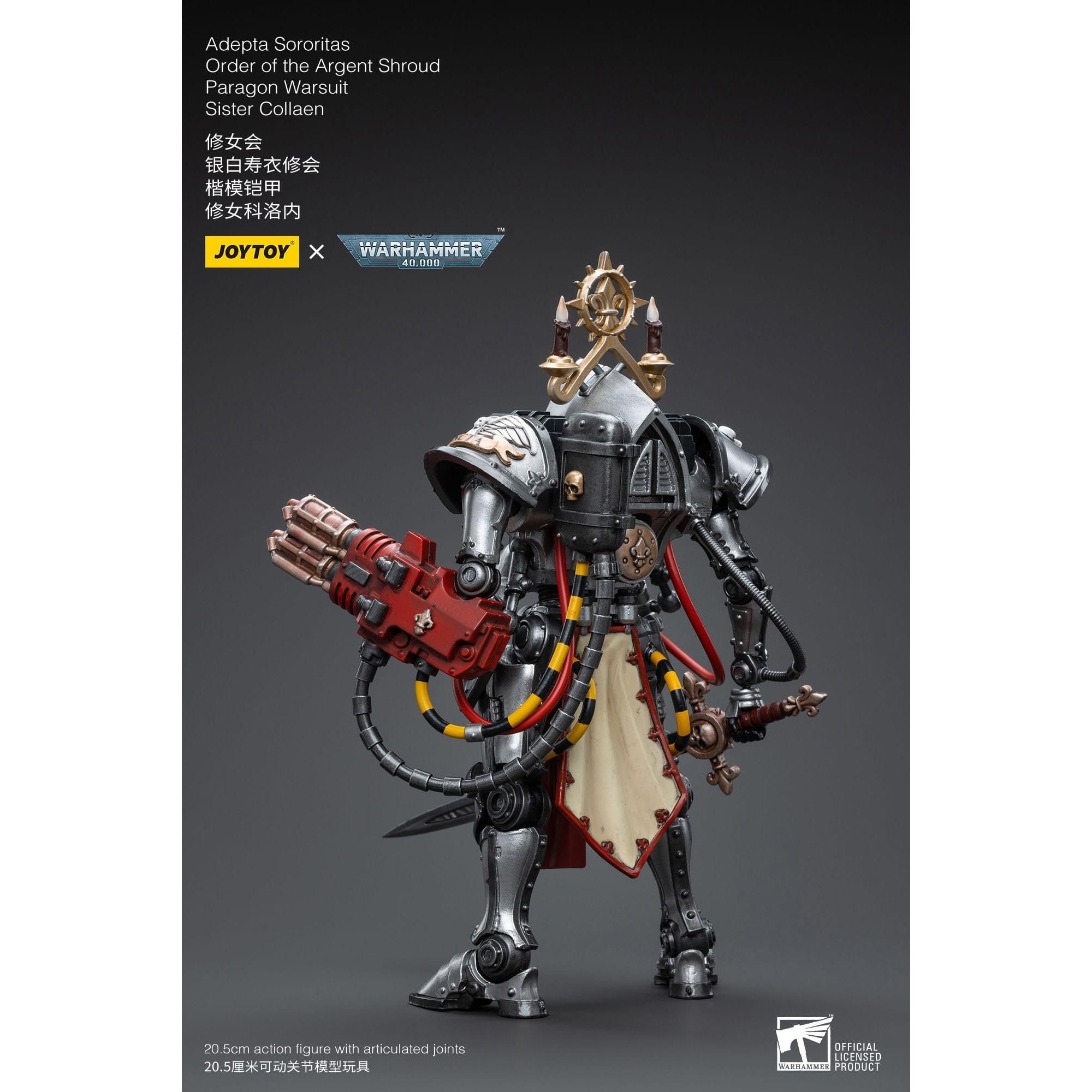 Warhammer 40k: Adepta Sororitas Order of the Argent Shroud Paragon Warsuit Sister Collaen-Actionfiguren-JoyToy-Mighty Underground