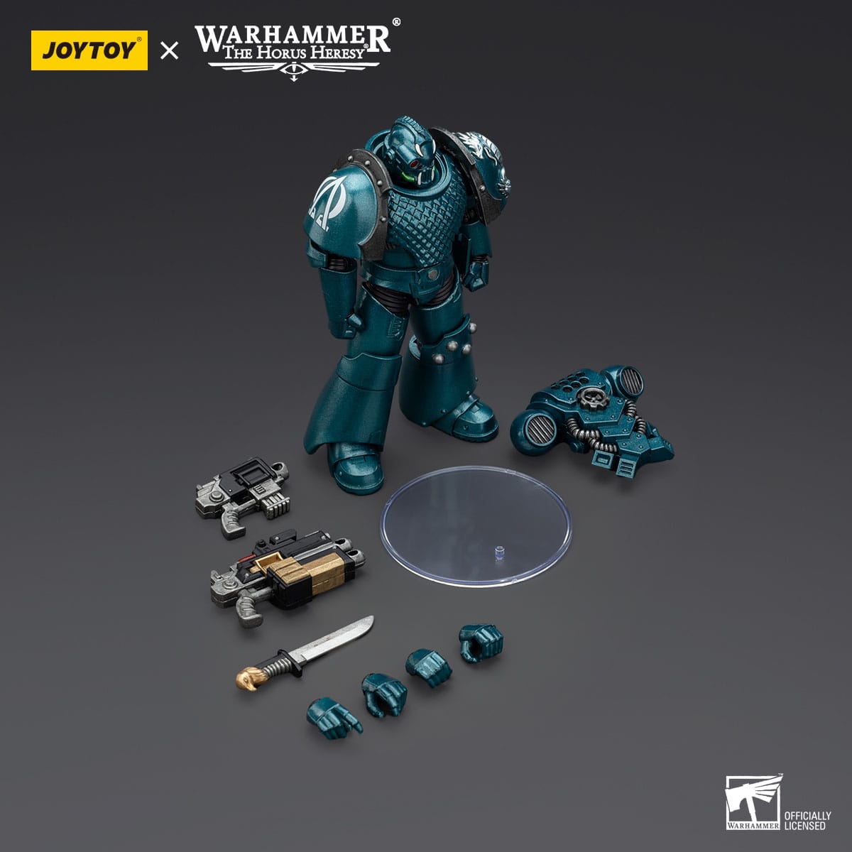 Warhammer 40k: Alpha Legion Head Hunter With Banestrike Combi-Bolter And Power Dagger (The Horus Heresy)-Actionfiguren-JoyToy-Mighty Underground