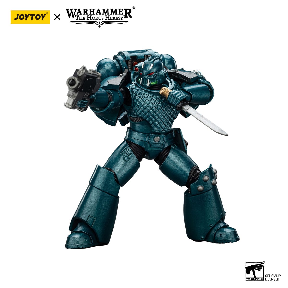 Warhammer 40k: Alpha Legion Head Hunter With Banestrike Combi-Bolter And Power Dagger (The Horus Heresy)-Actionfiguren-JoyToy-Mighty Underground
