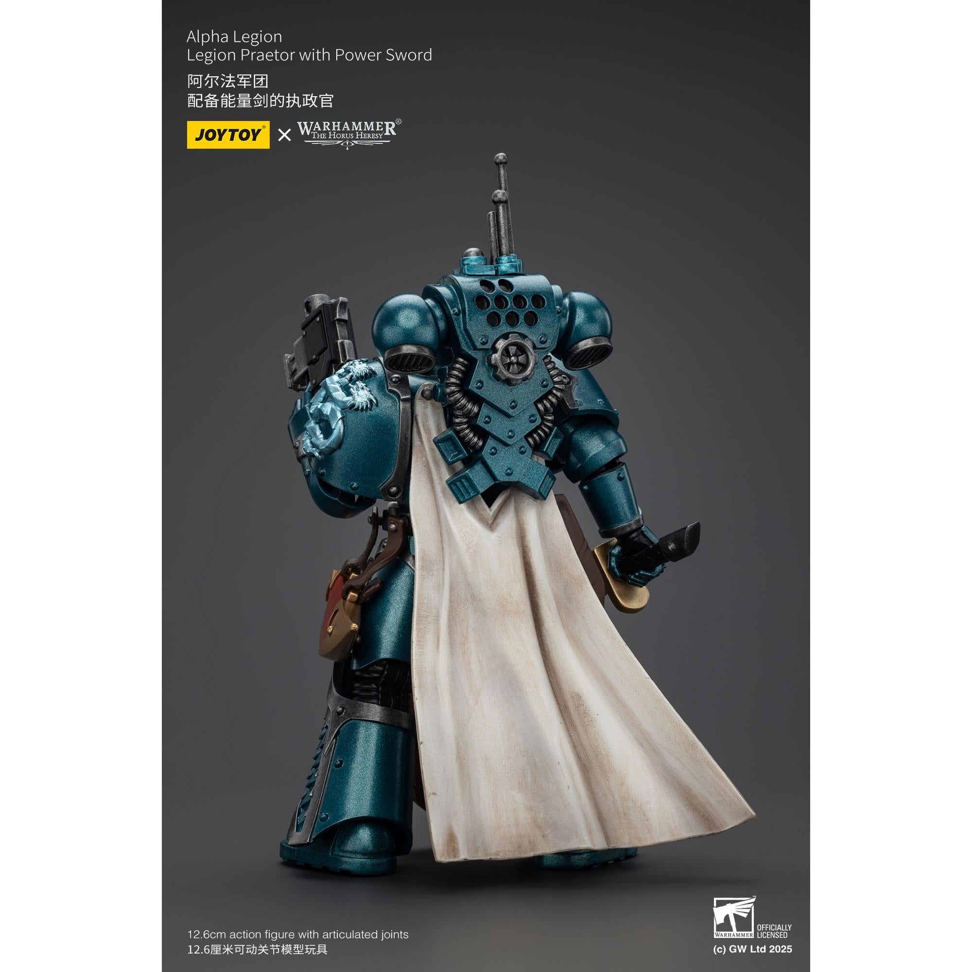 Warhammer 40k: Alpha Legion Praetor with Power Sword (The Horus Heresy)-Actionfiguren-JoyToy-Mighty Underground