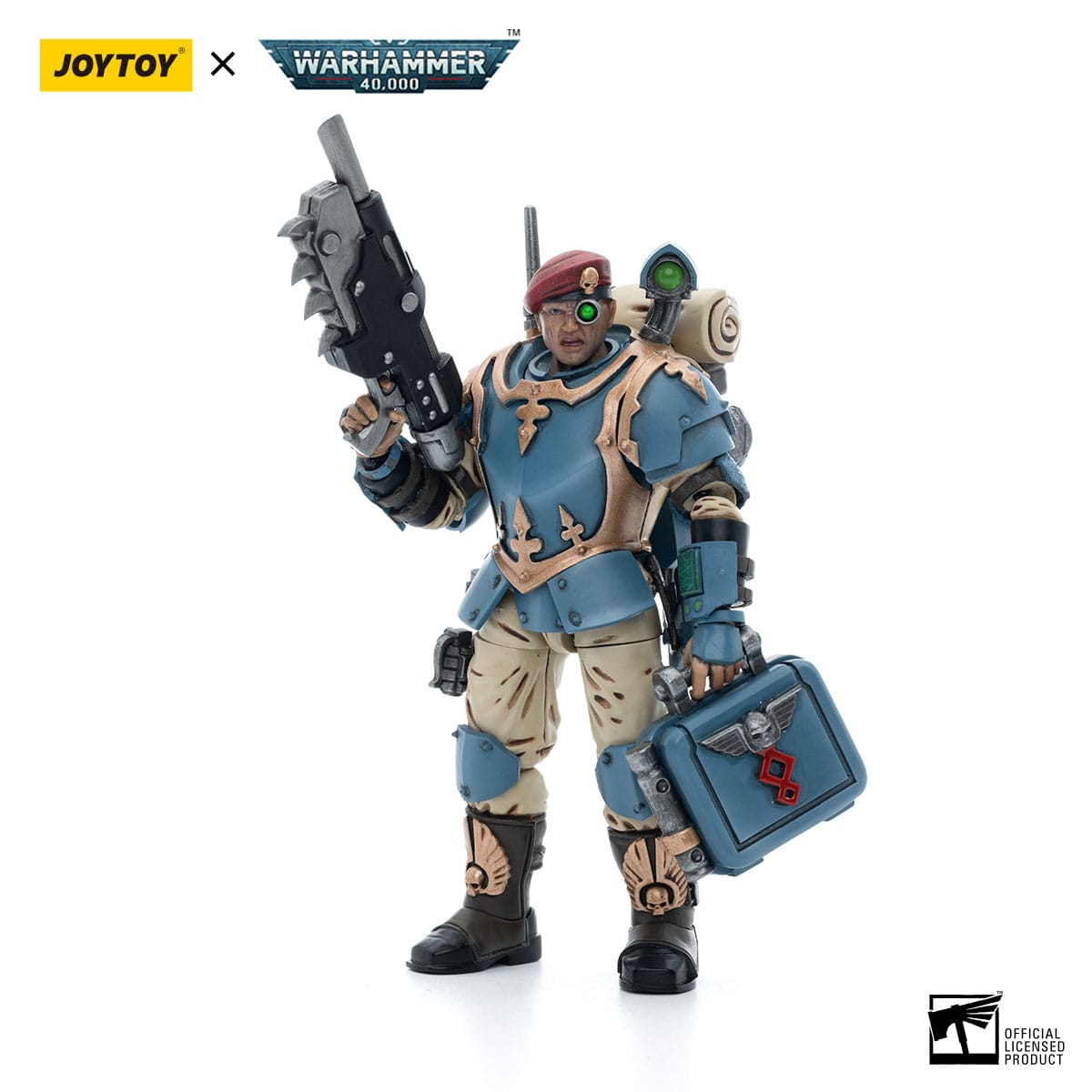 Warhammer 40k: Astra Militarum 55th Kappic Eagles Tempestus Scions Command Squad Medic-Actionfiguren-JoyToy-Mighty Underground